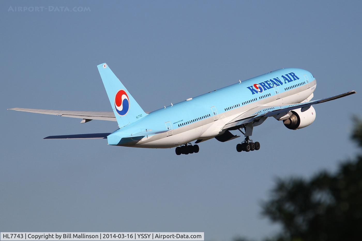 HL7743, 2006 Boeing 777-2B5/ER C/N 34208, away to ICN