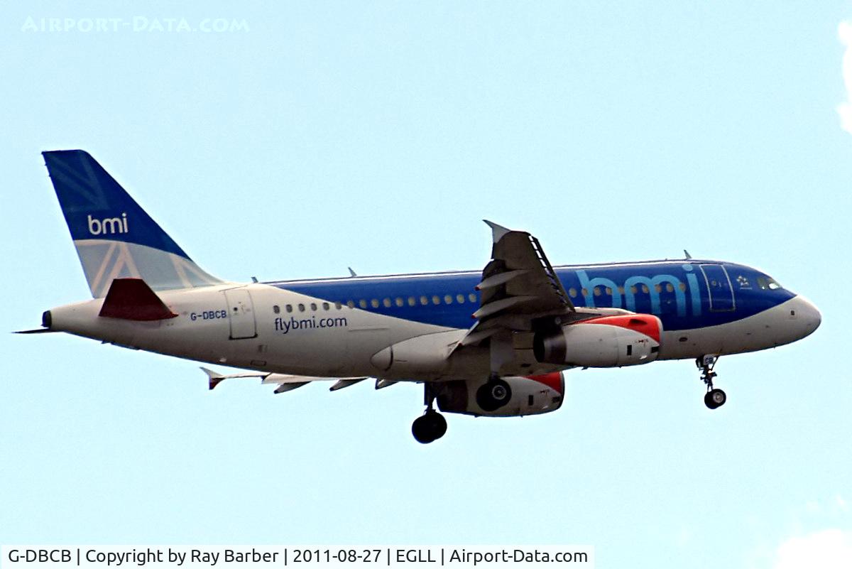 G-DBCB, 2004 Airbus A319-131 C/N 2188, Airbus A319-131 [2188] (bmi British Midland) Home~G 27/08/2011. On approach 27L.