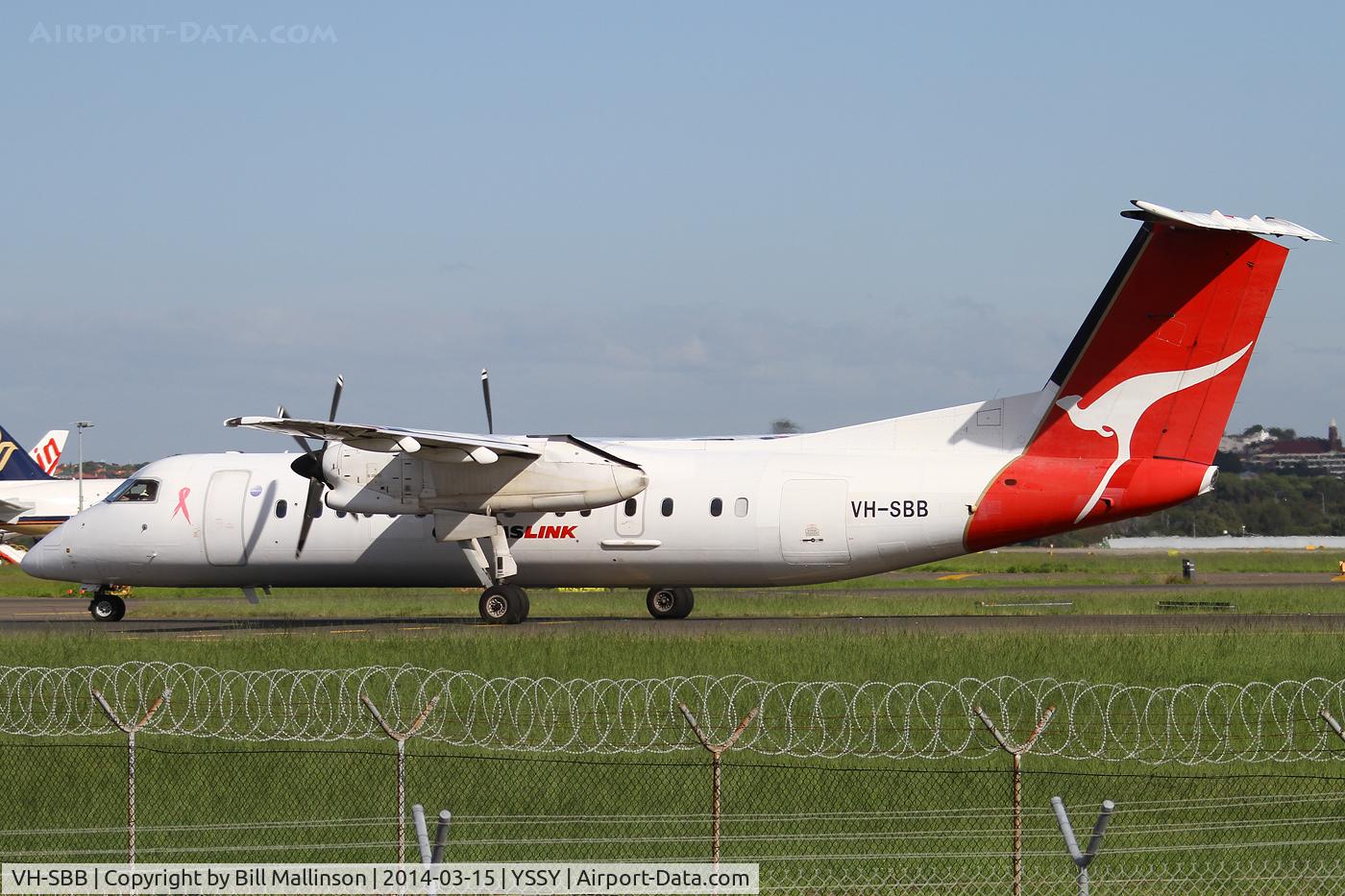 VH-SBB, 2000 De Havilland Canada DHC-8-315 Dash 8 C/N 539, taxiing to 34R