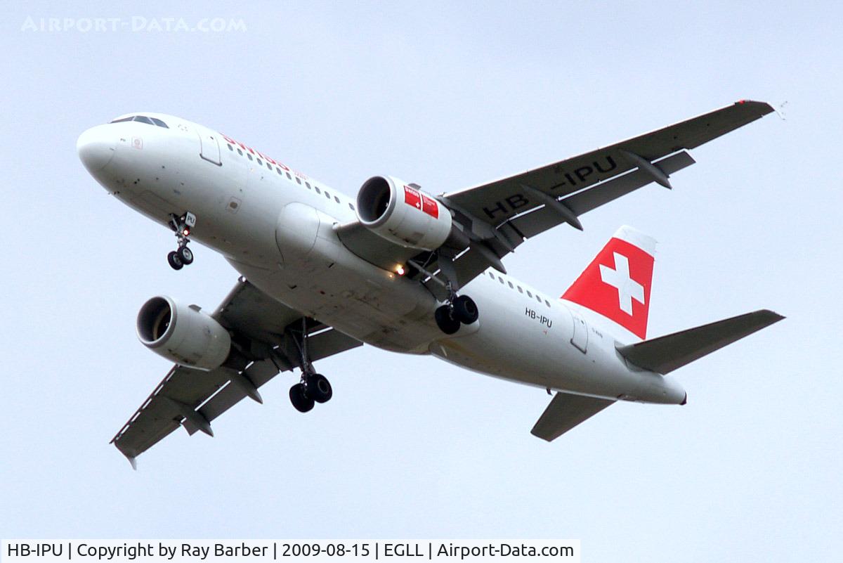 HB-IPU, 1997 Airbus A319-112 C/N 713, Airbus A319-112 [0713] (Swiss International Air Lines) Home~G 15/08/2009