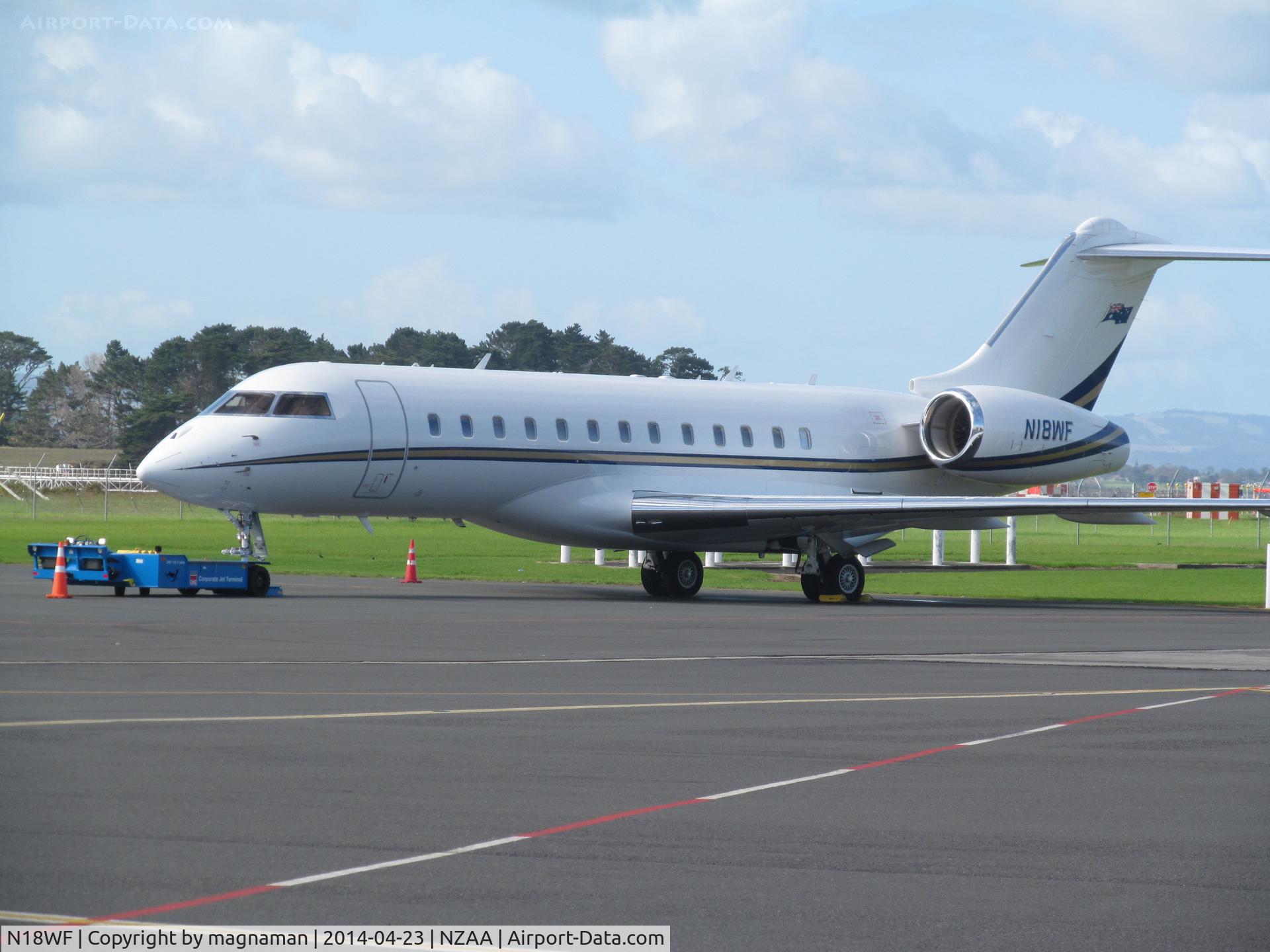 N18WF, 2006 Bombardier BD-700-1A10 Global Express XRS C/N 9215, Hopped over from Sydney