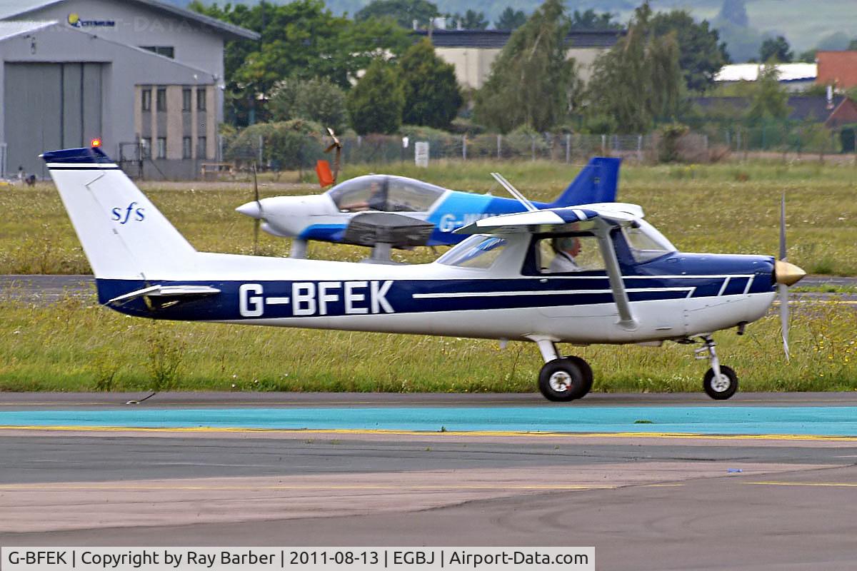 G-BFEK, 1977 Reims F152 C/N 1442, R/Cessna F.152 [1442] Staverton~G 13/08/2011