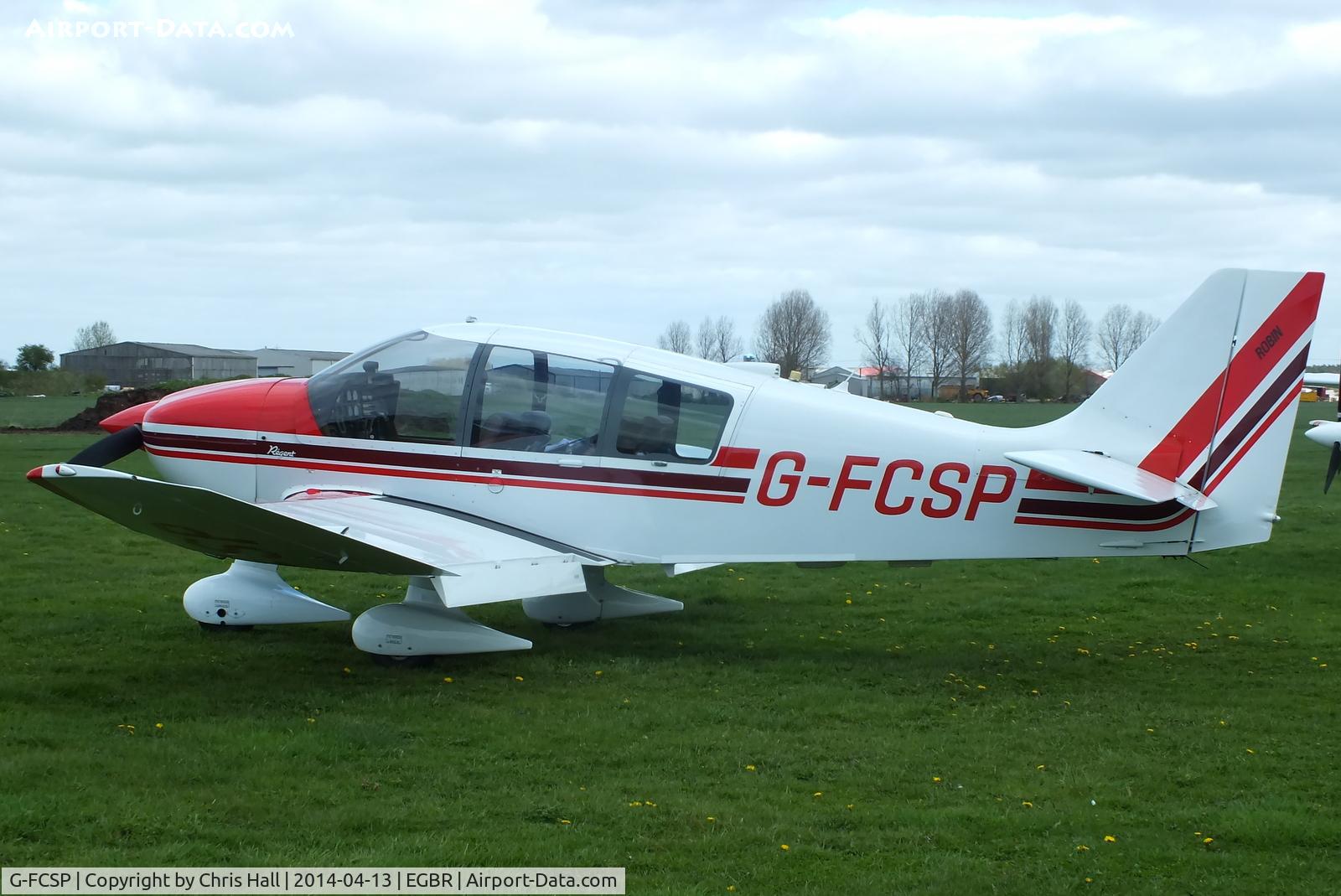 G-FCSP, 1990 Robin DR-400-180 Regent Regent C/N 2022, at Breighton's 'Early Bird' Fly-in 13/04/14