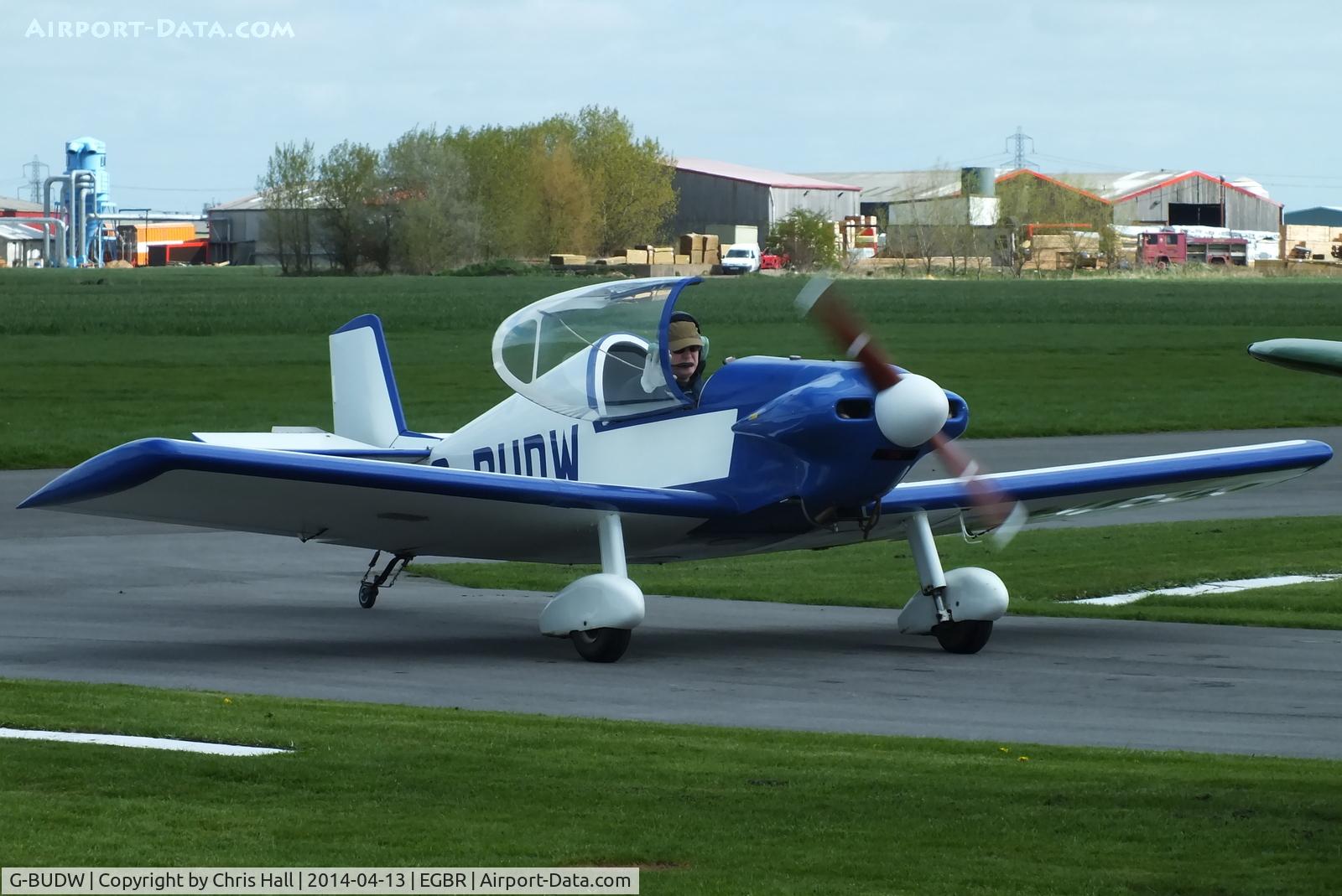 G-BUDW, 1992 Brugger MB-2 Colibri C/N PFA 043-10644, at Breighton's 'Early Bird' Fly-in 13/04/14