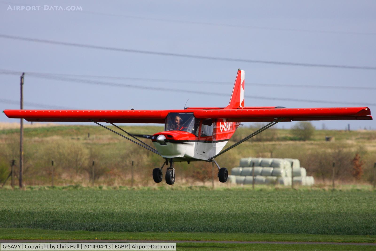 G-SAVY, 2009 ICP MXP-740 Savannah VG Jabiru(1) C/N BMAA/HB/499, at Breighton's 'Early Bird' Fly-in 13/04/14