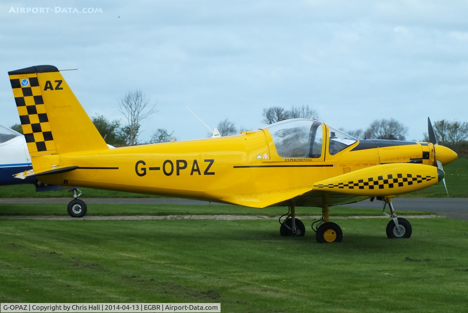 G-OPAZ, 2001 Pazmany PL-2 C/N PFA 069-10673, at Breighton's 'Early Bird' Fly-in 13/04/14