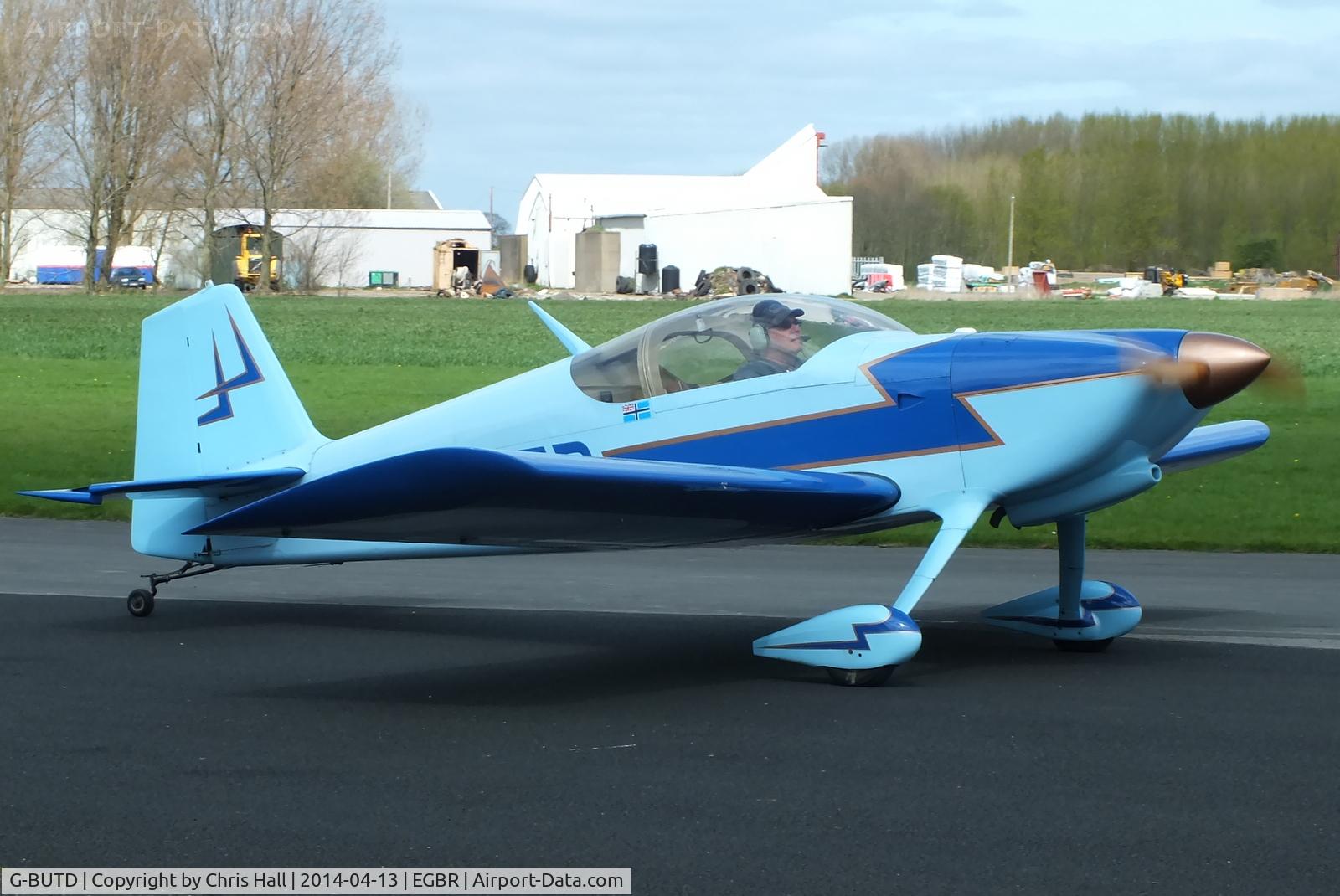 G-BUTD, 1993 Vans RV-6 C/N PFA 181-12152, at Breighton's 'Early Bird' Fly-in 13/04/14