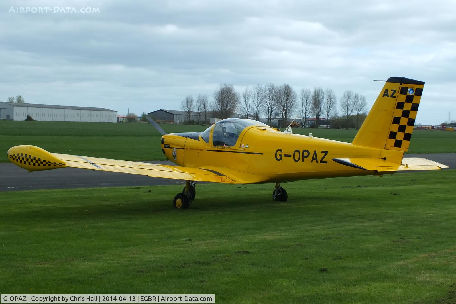 G-OPAZ, 2001 Pazmany PL-2 C/N PFA 069-10673, at Breighton's 'Early Bird' Fly-in 13/04/14