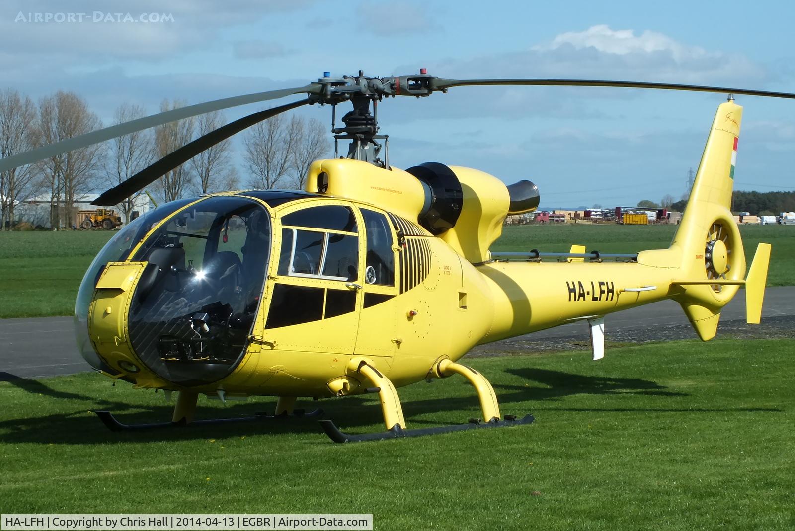 HA-LFH, 1979 Aerospatiale SA-342J Gazelle C/N 1775, at Breighton's 'Early Bird' Fly-in 13/04/14