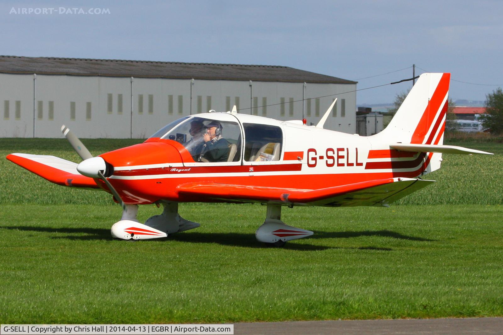 G-SELL, 1976 Robin DR-400-180 Regent Regent C/N 1153, at Breighton's 'Early Bird' Fly-in 13/04/14