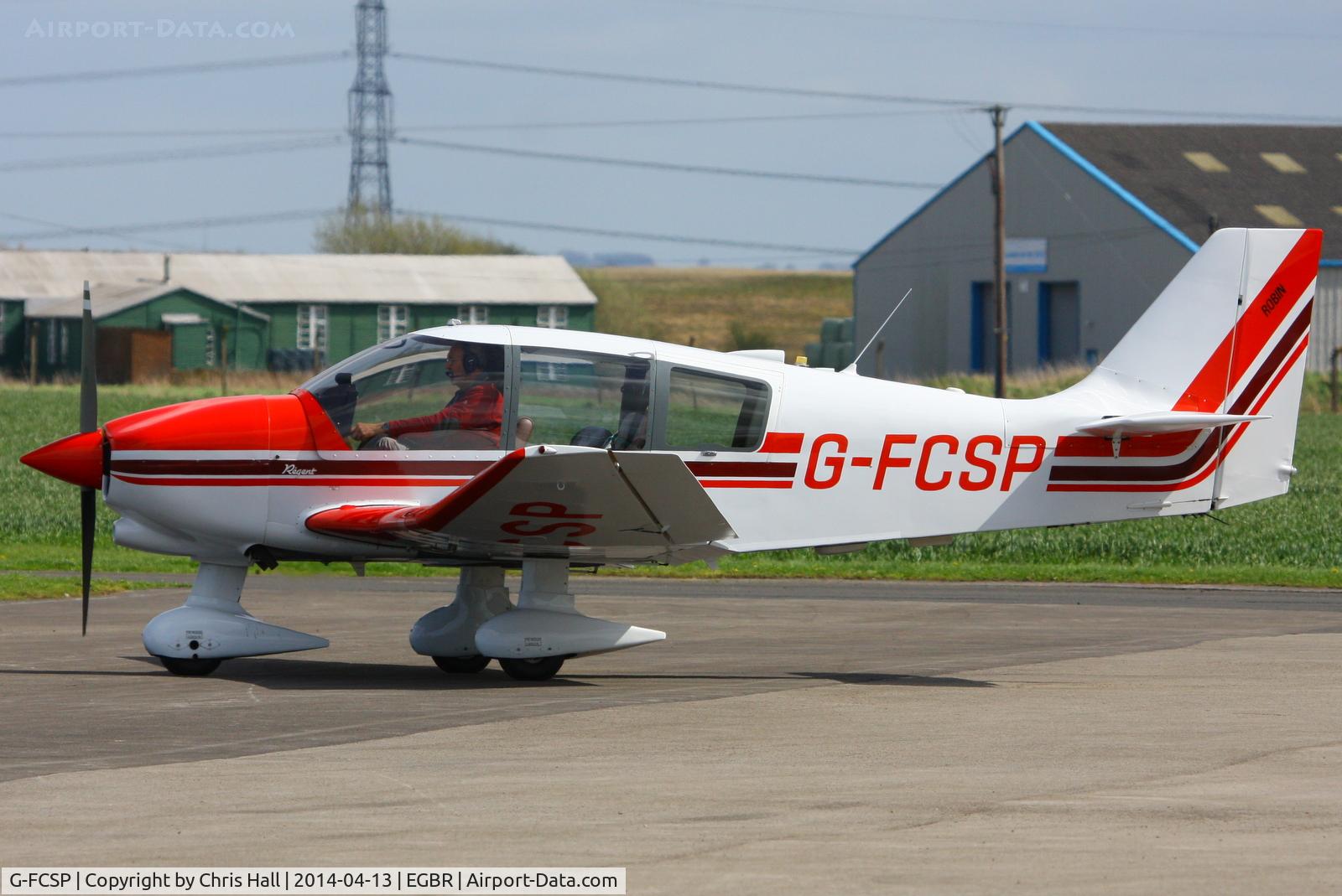 G-FCSP, 1990 Robin DR-400-180 Regent Regent C/N 2022, at Breighton's 'Early Bird' Fly-in 13/04/14