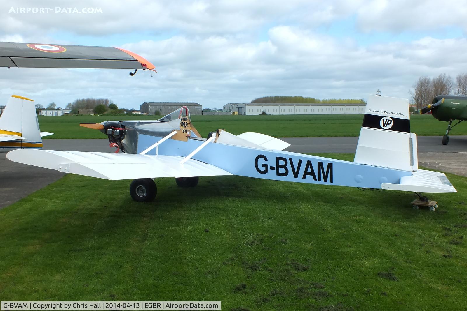 G-BVAM, 1993 Evans VP-1 Volksplane C/N PFA 062-12132, at Breighton's 'Early Bird' Fly-in 13/04/14