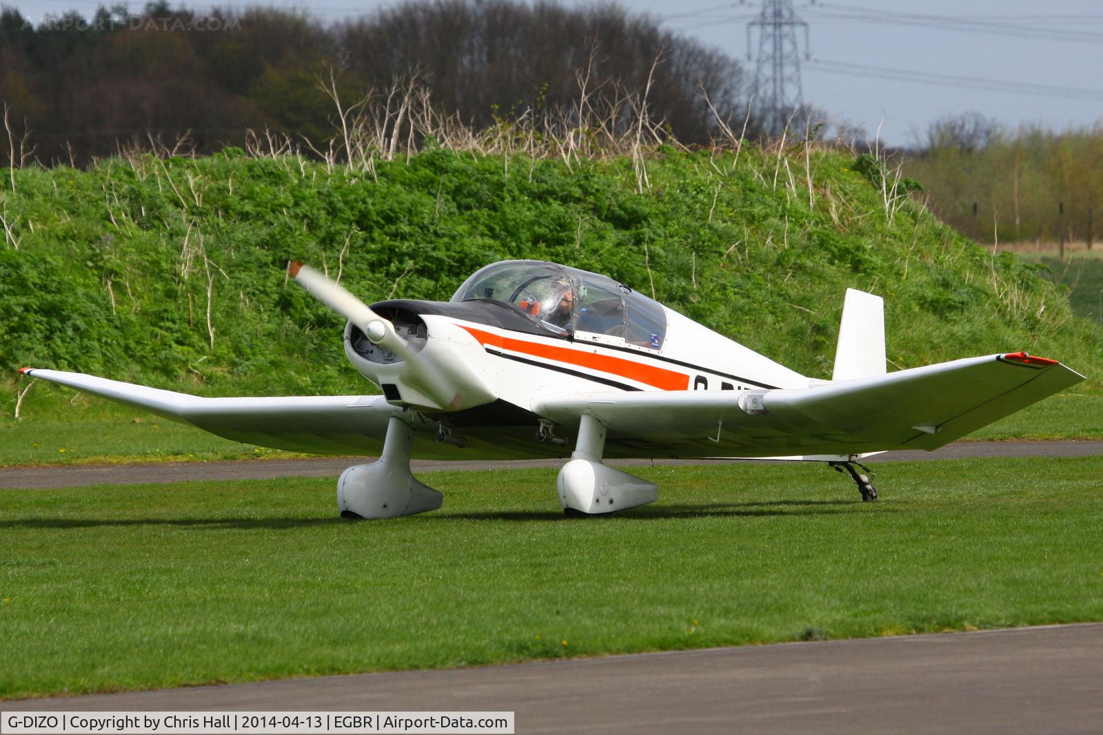 G-DIZO, 1965 Jodel D-120 Paris-Nice C/N 326, at Breighton's 'Early Bird' Fly-in 13/04/14