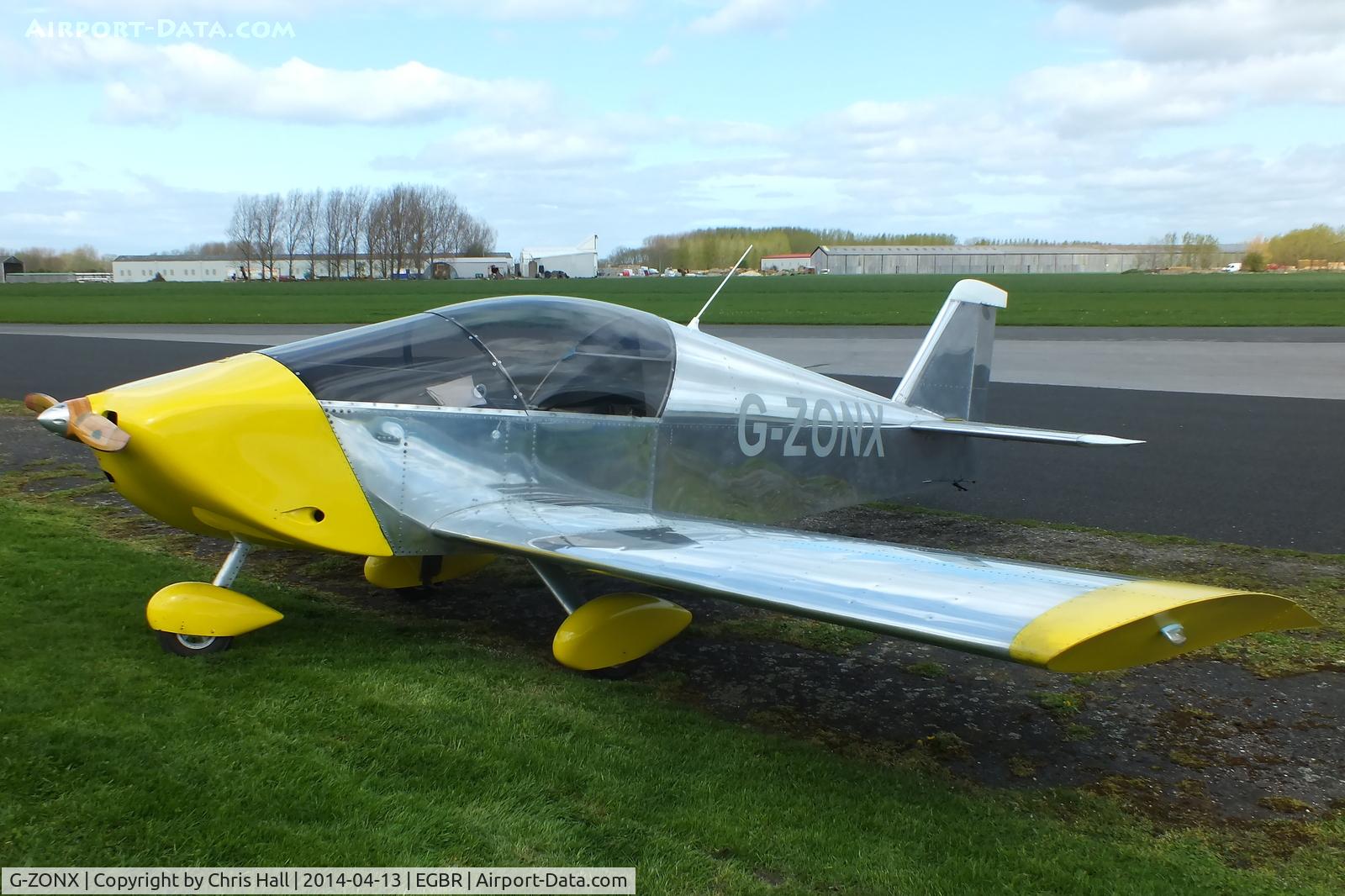 G-ZONX, 2007 Sonex Sonex C/N PFA 337-14689, at Breighton's 'Early Bird' Fly-in 13/04/14