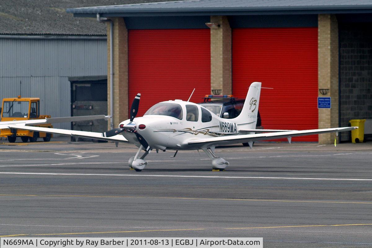 N669MA, Cirrus SR22 C/N 2620, Cirrus Design SR-22G3 Turbo [2620] Staverton~G 13/08/2011
