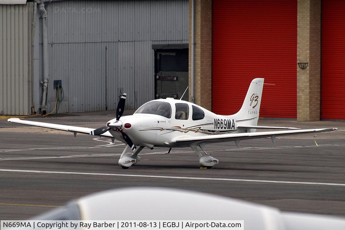 N669MA, Cirrus SR22 C/N 2620, Cirrus Design SR-22G3 Turbo [2620] Staverton~G 13/08/2011