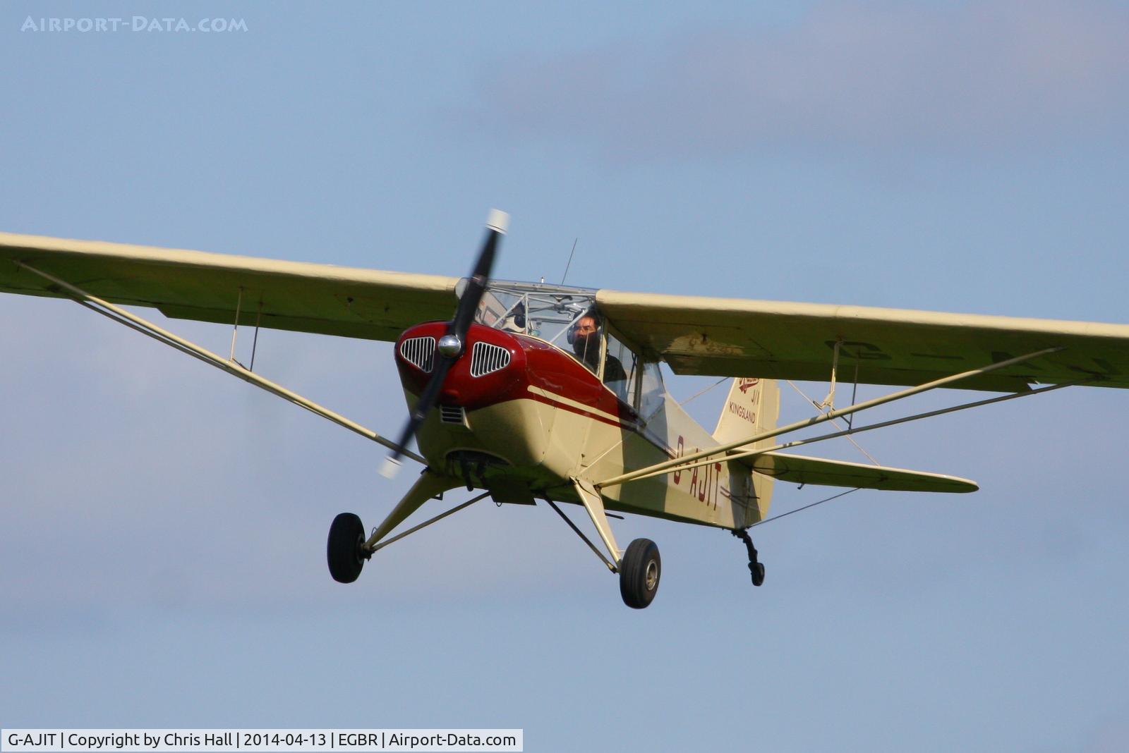 G-AJIT, 1946 Auster J-1 Kingsland C/N 2337, at Breighton's 'Early Bird' Fly-in 13/04/14