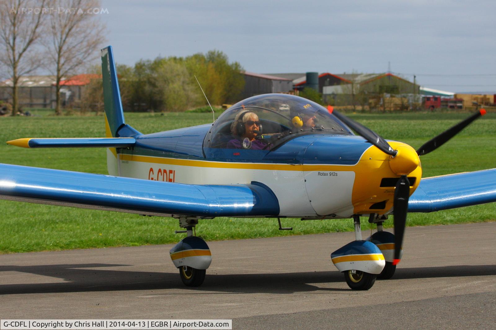 G-CDFL, 2004 Zenair CH-601UL Zodiac C/N PFA 162A-14309, at Breighton's 'Early Bird' Fly-in 13/04/14