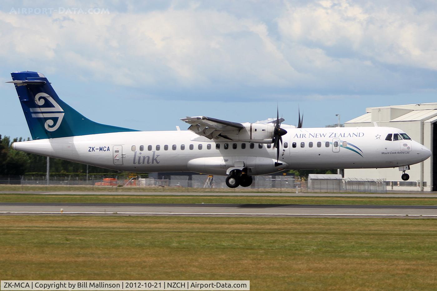 ZK-MCA, 1999 ATR 72-212A C/N 597, nearly on 20
