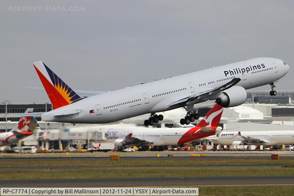 RP-C7774, 2012 Boeing 777-3F6/ER C/N 35556, away to MNL from 34L
