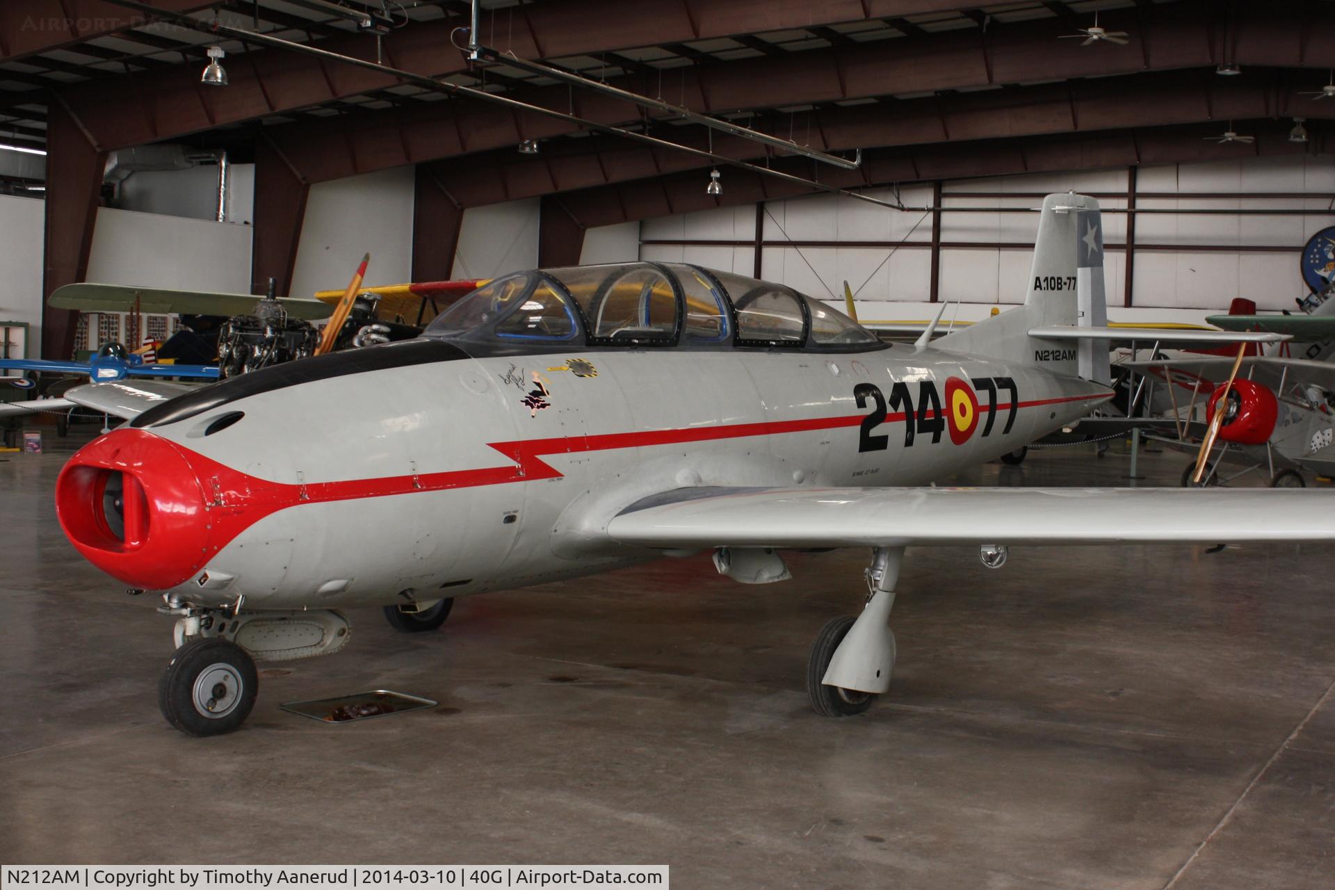 N212AM, 1965 Hispano HA-200 SAETA C/N HA-20-83, 1965 Hispano HA-200 SAETA, c/n: HA20-83