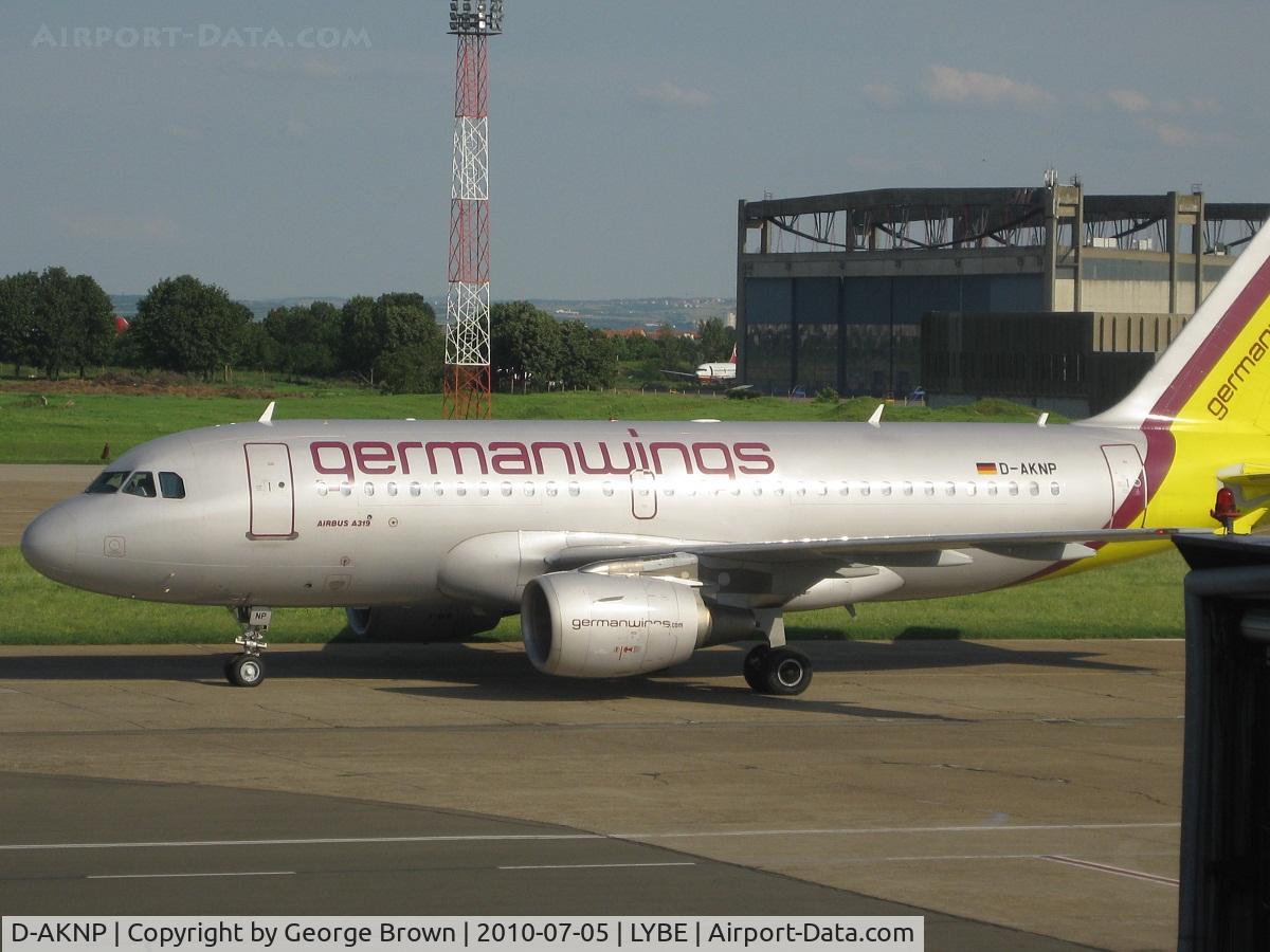 D-AKNP, 1999 Airbus A319-112 C/N 1155, At LYBE