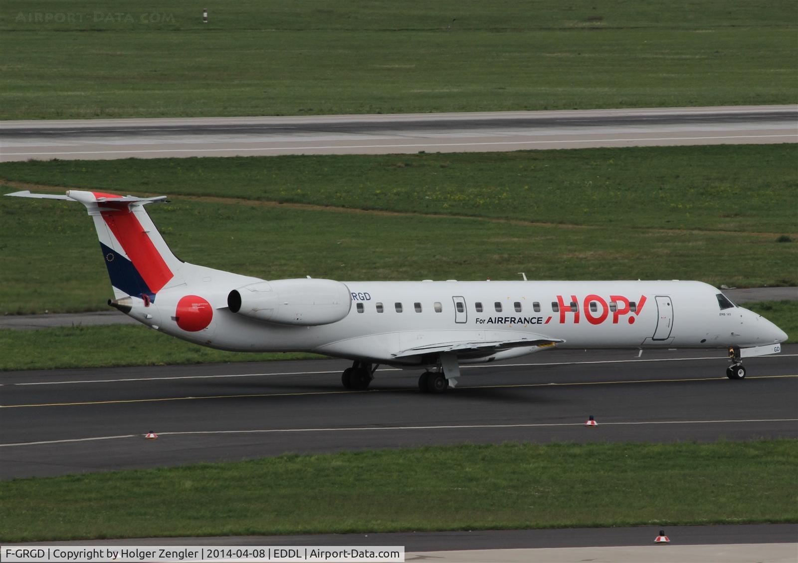 F-GRGD, 1998 Embraer EMB-145EU (ERJ-145EU) C/N 145043, CDG-shuttle on taxi to rwy 23 R...