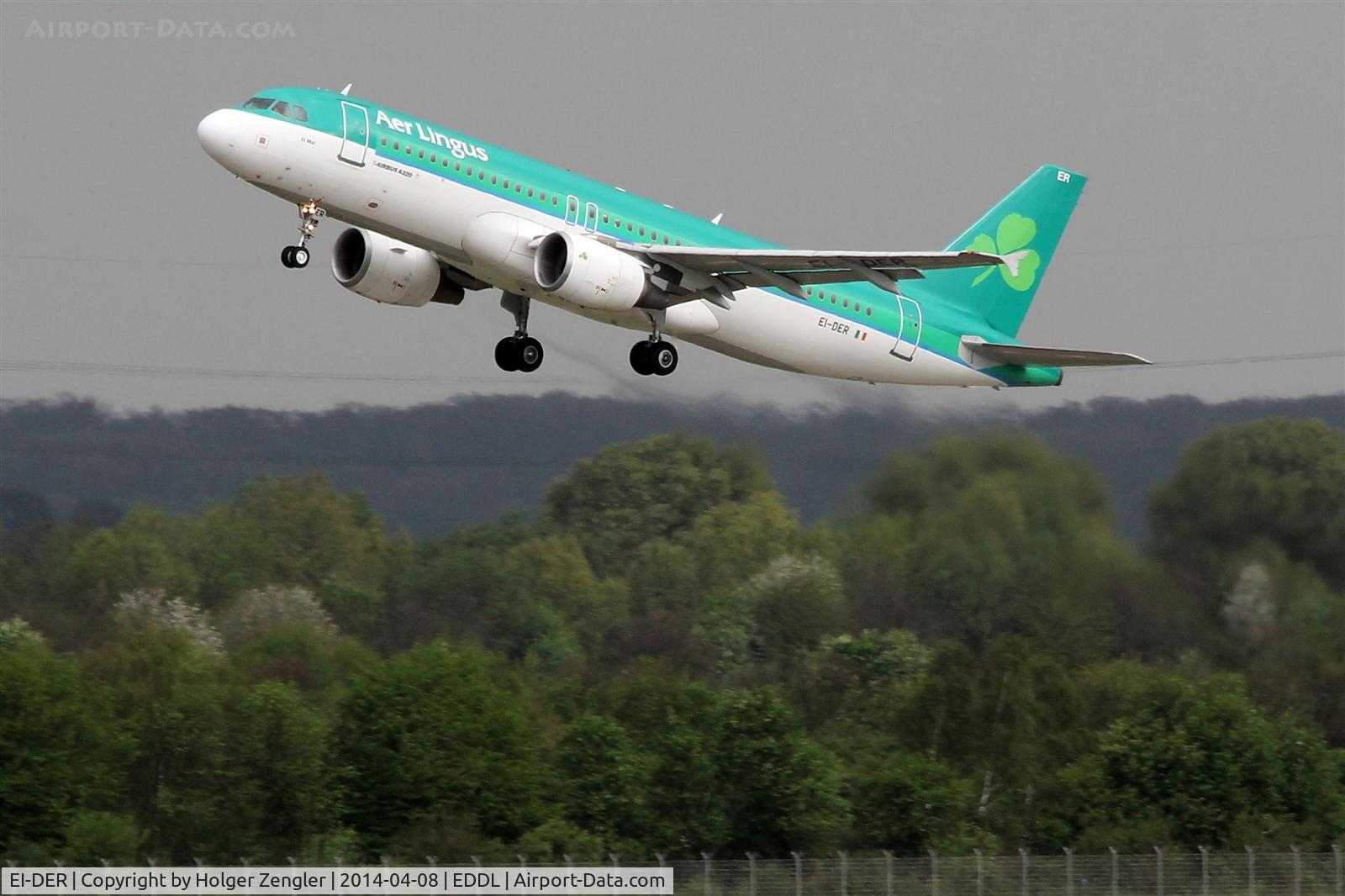 EI-DER, 2005 Airbus A320-214 C/N 2583, Up and away to Dublin....