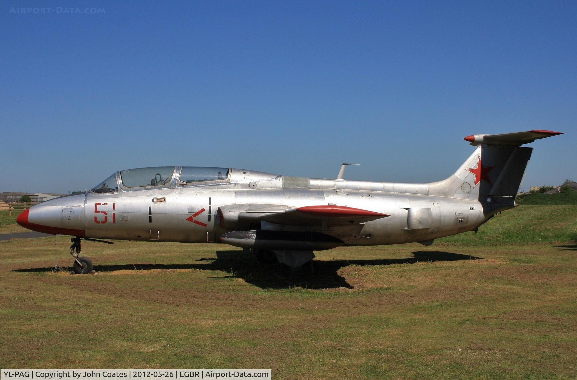 YL-PAG, Aero L-29 Delfin C/N 491273, Gate guard 51Red