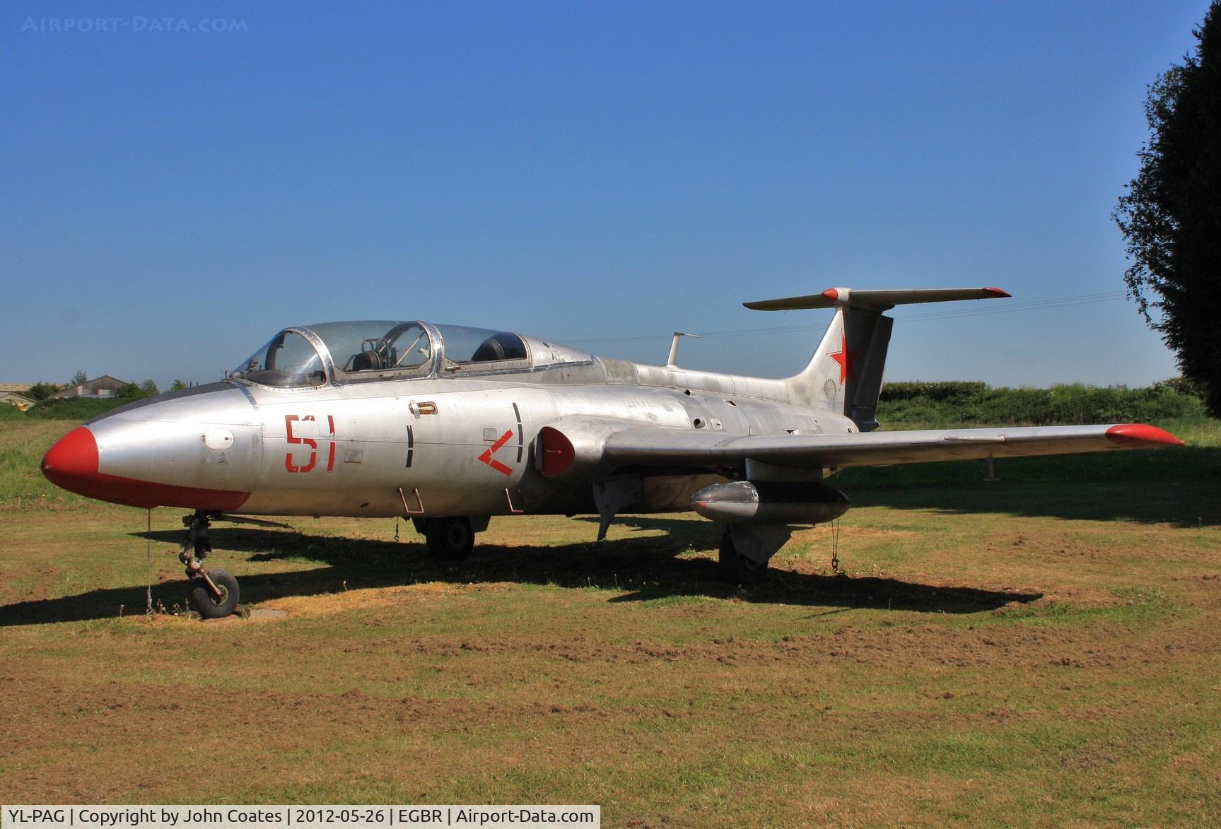 YL-PAG, Aero L-29 Delfin C/N 491273, Gate guard 51Red