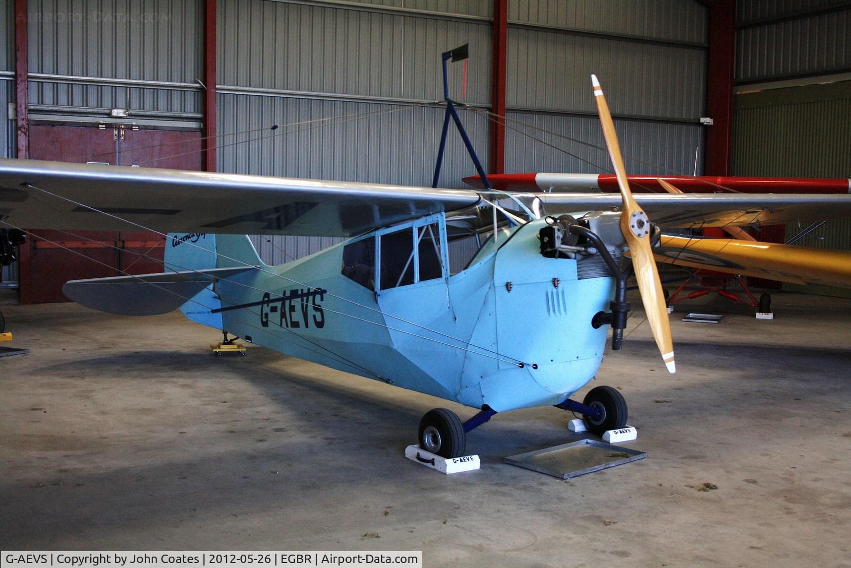 G-AEVS, 1937 Aeronca 100 C/N AB114, Resident