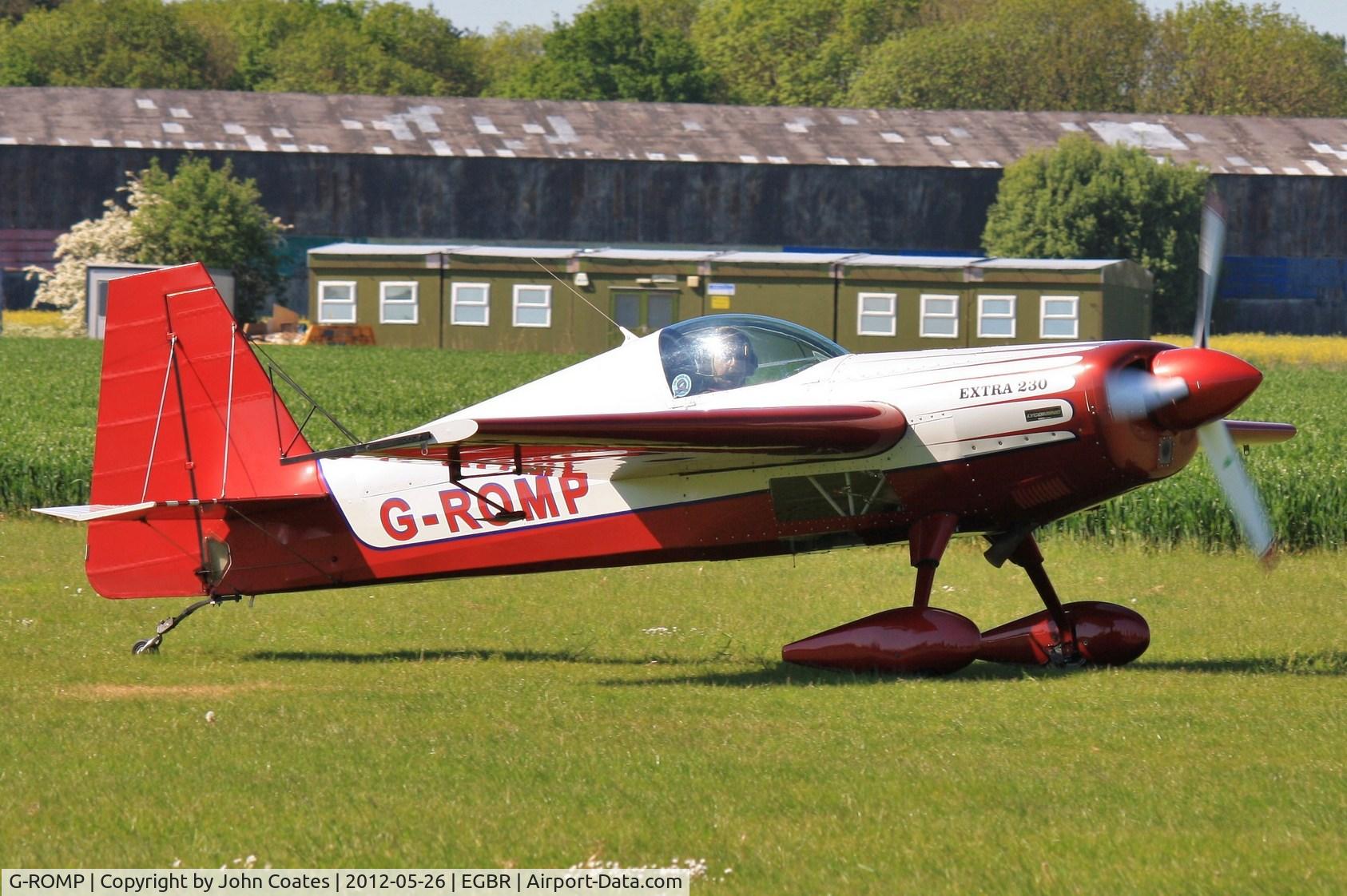 G-ROMP, 1987 Extra EA-230H C/N 001, Arriving