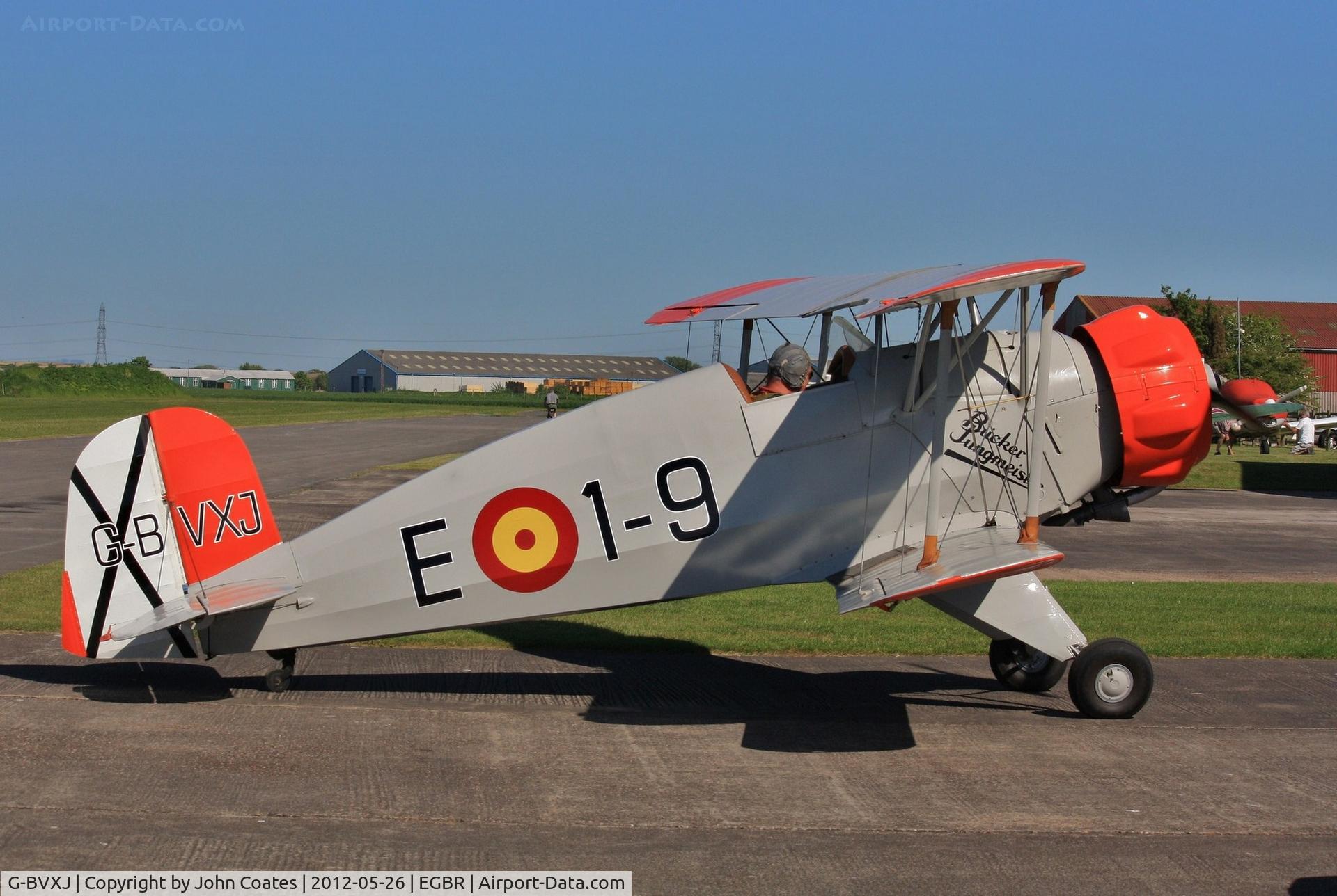 G-BVXJ, 1937 Bucker Bu-133C Jungmeister C/N E-19, Parking