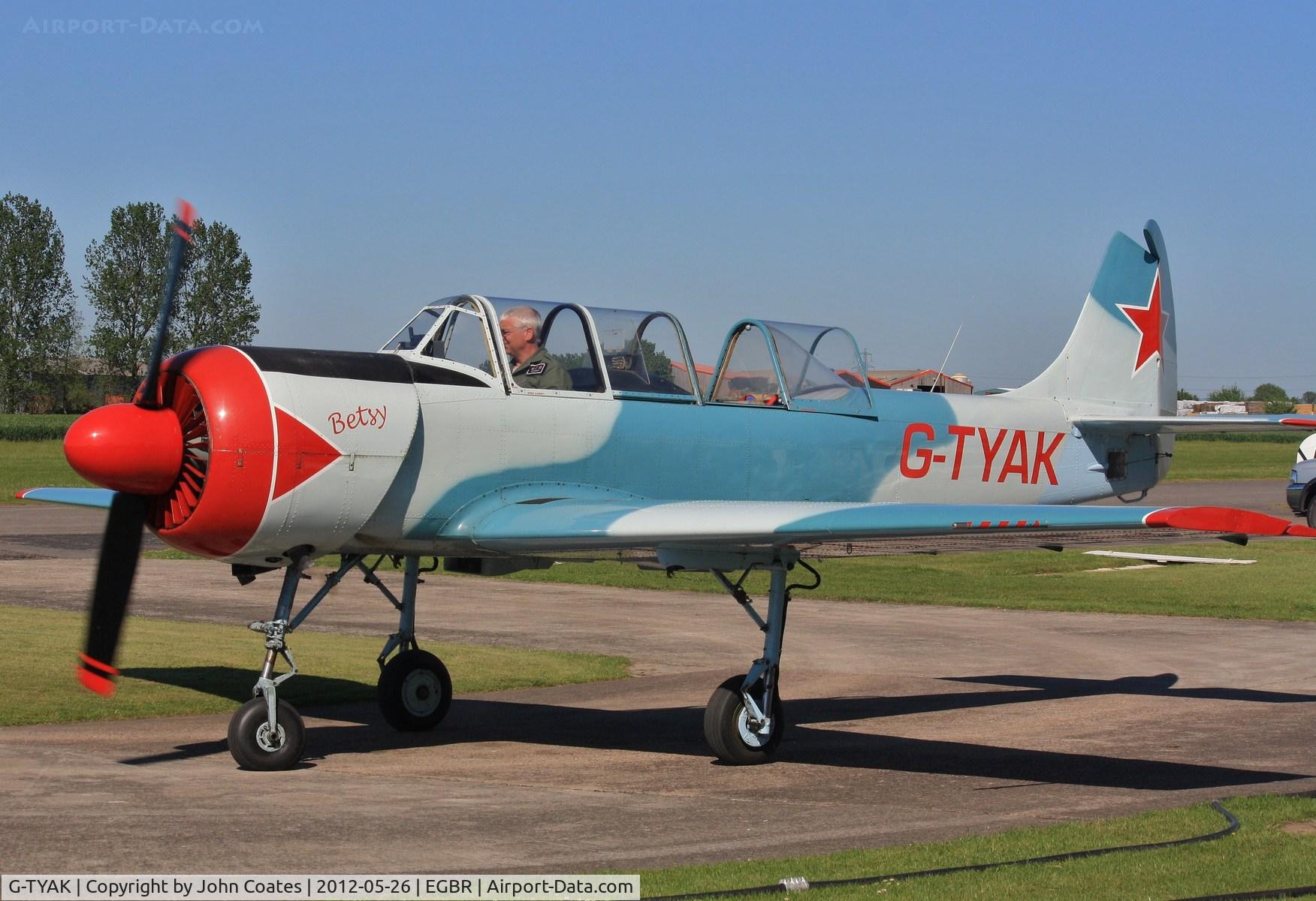 G-TYAK, 1989 Bacau Yak-52 C/N 899907, Parking
