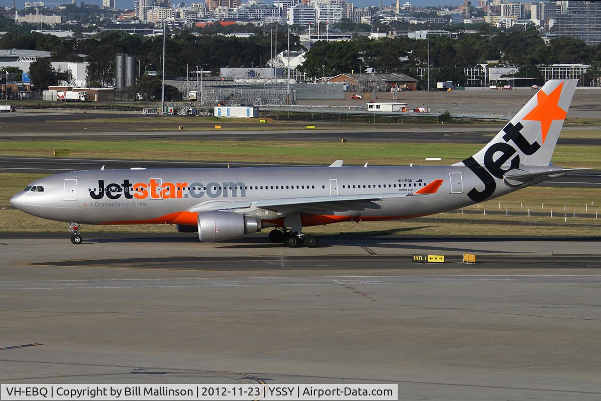 VH-EBQ, 2010 Airbus A330-202 C/N 1198, taxiing to 16R