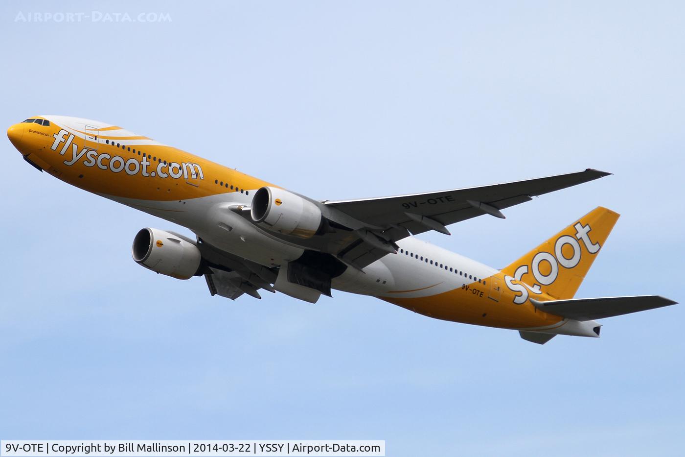 9V-OTE, 1999 Boeing 777-212/ER C/N 28519, away to SIN from 34L