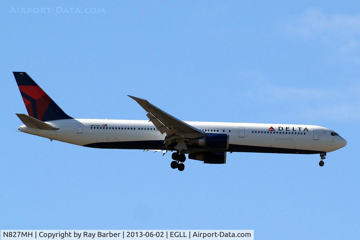 N827MH, 2001 Boeing 767-432/ER C/N 29705, Boeing 767-432ER [29705] (Delta Air Lines) Home~G 02/06/2013. On approach 27L.