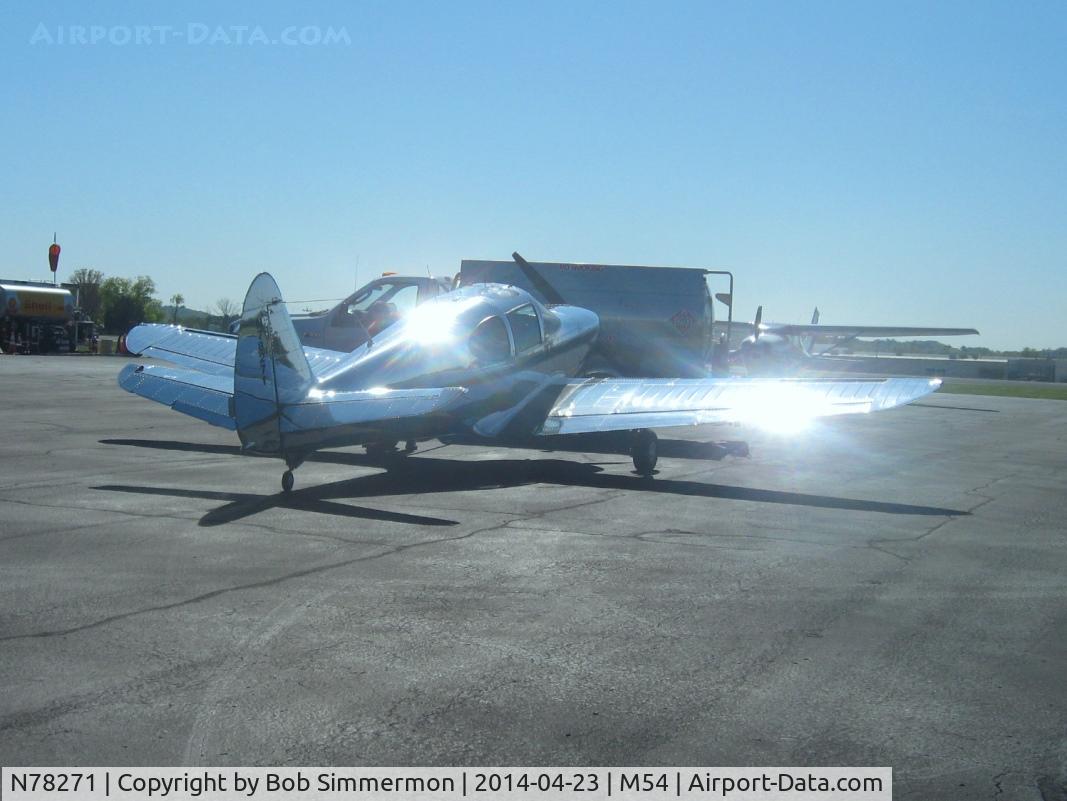 N78271, 1946 Globe GC-1B Swift C/N 2271, On the ramp at Lebanon, TN