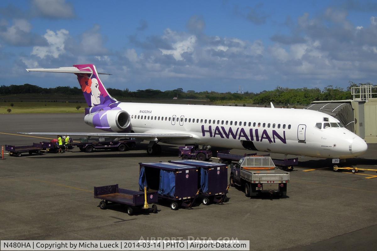 N480HA, 2001 Boeing 717-22A C/N 55125, At Hilo
