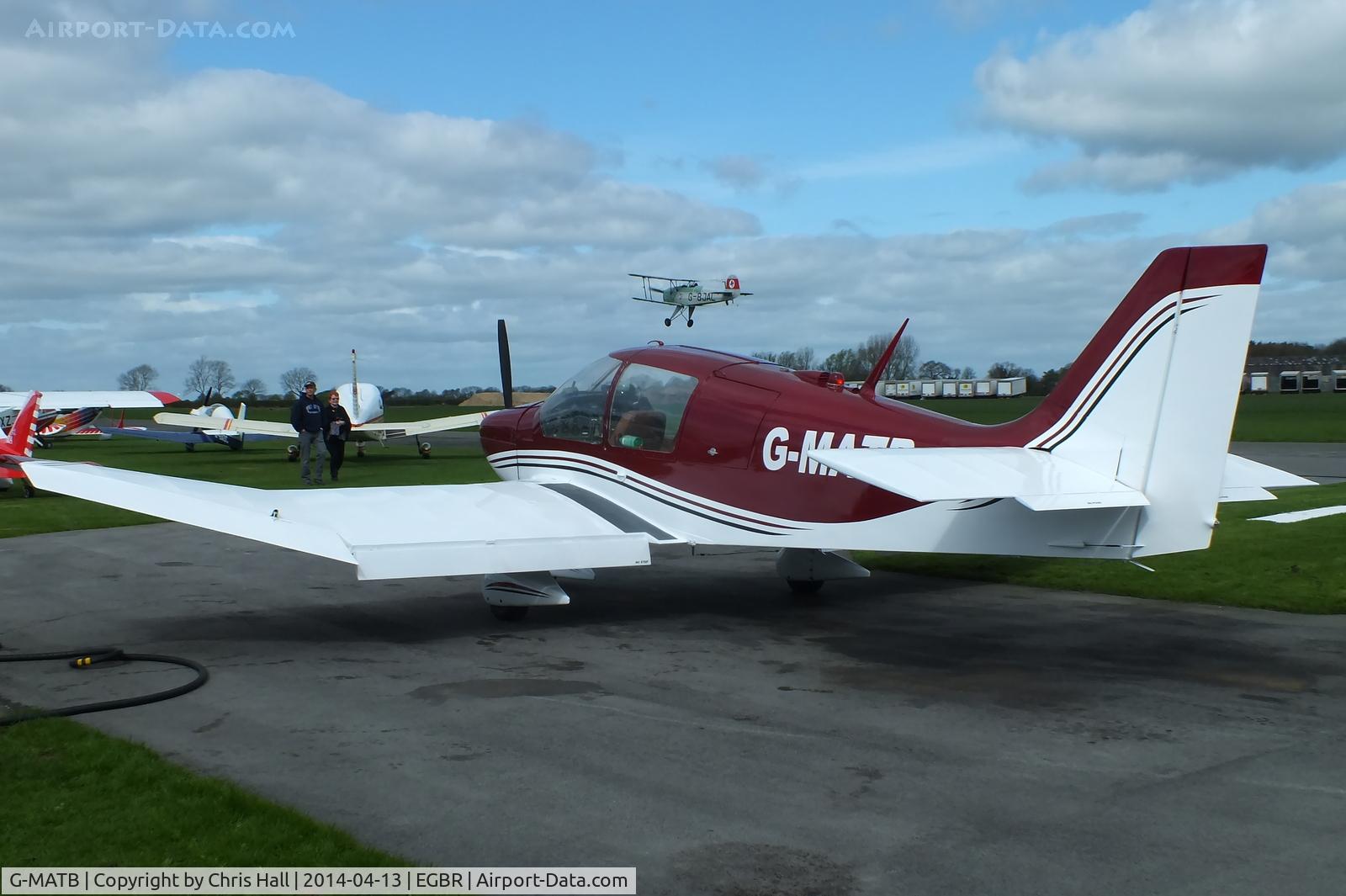 G-MATB, 1972 Robin DR-400-160 Chevalier C/N 735, at Breighton's 'Early Bird' Fly-in 13/04/14