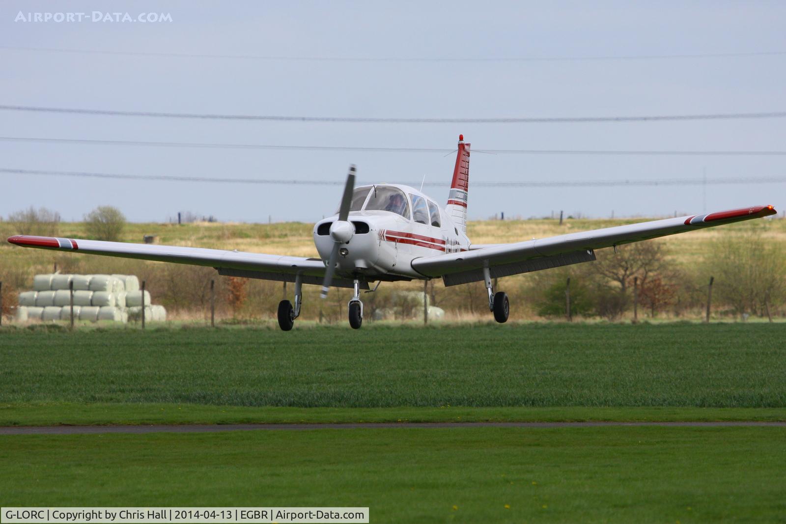 G-LORC, 1992 Piper PA-28-161 Cadet C/N 2841339, at Breighton's 'Early Bird' Fly-in 13/04/14