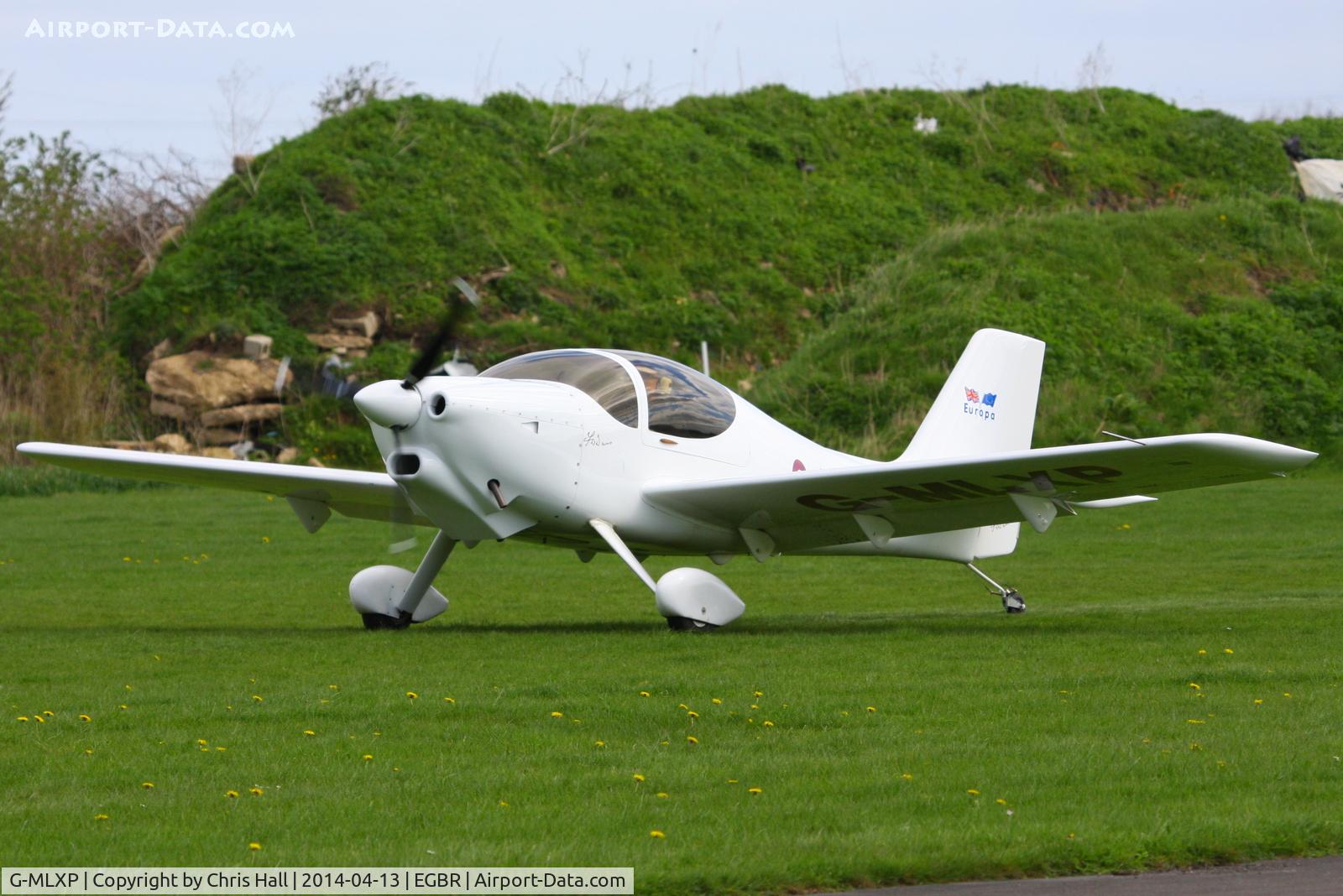 G-MLXP, 2013 Europa  C/N PFA 247-12974, at Breighton's 'Early Bird' Fly-in 13/04/14