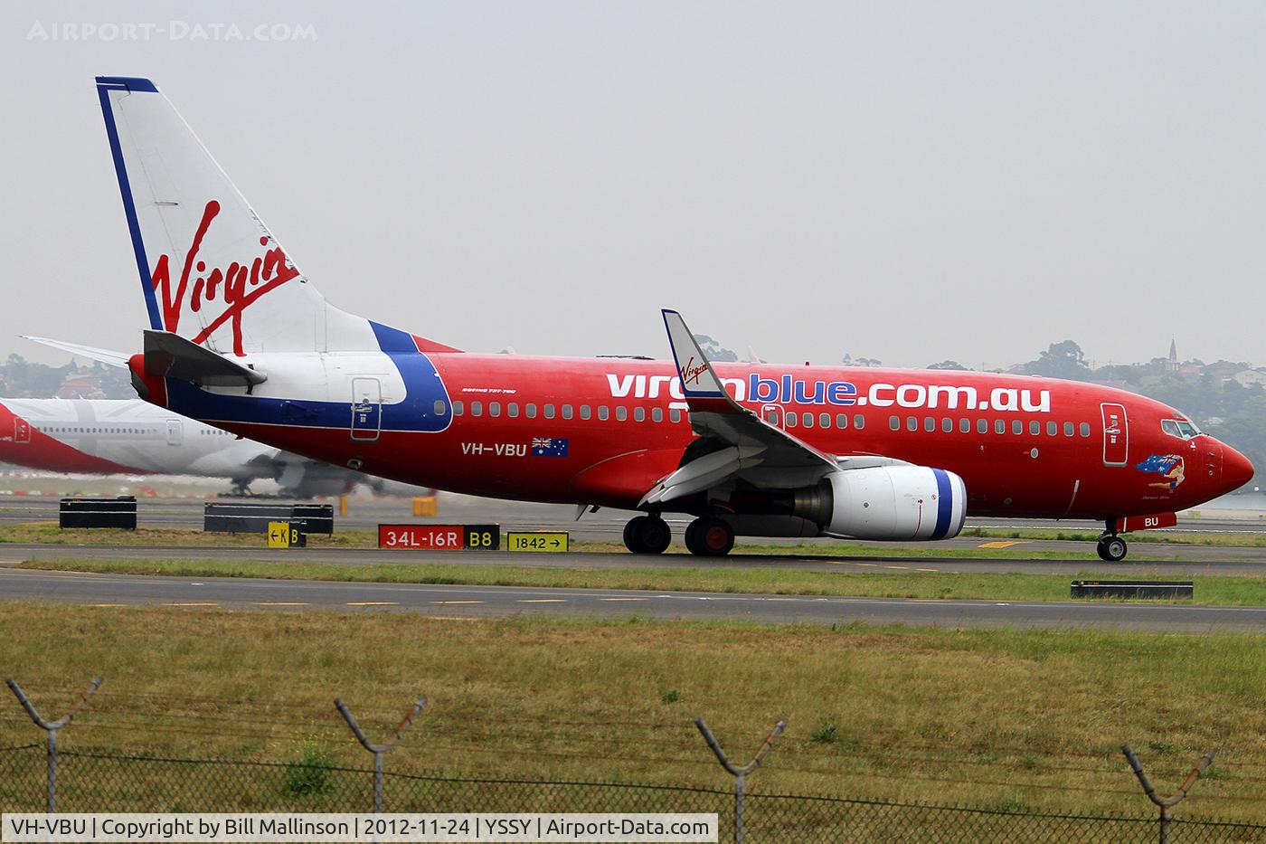 VH-VBU, 2003 Boeing 737-76Q C/N 30288, taxiing from 34R