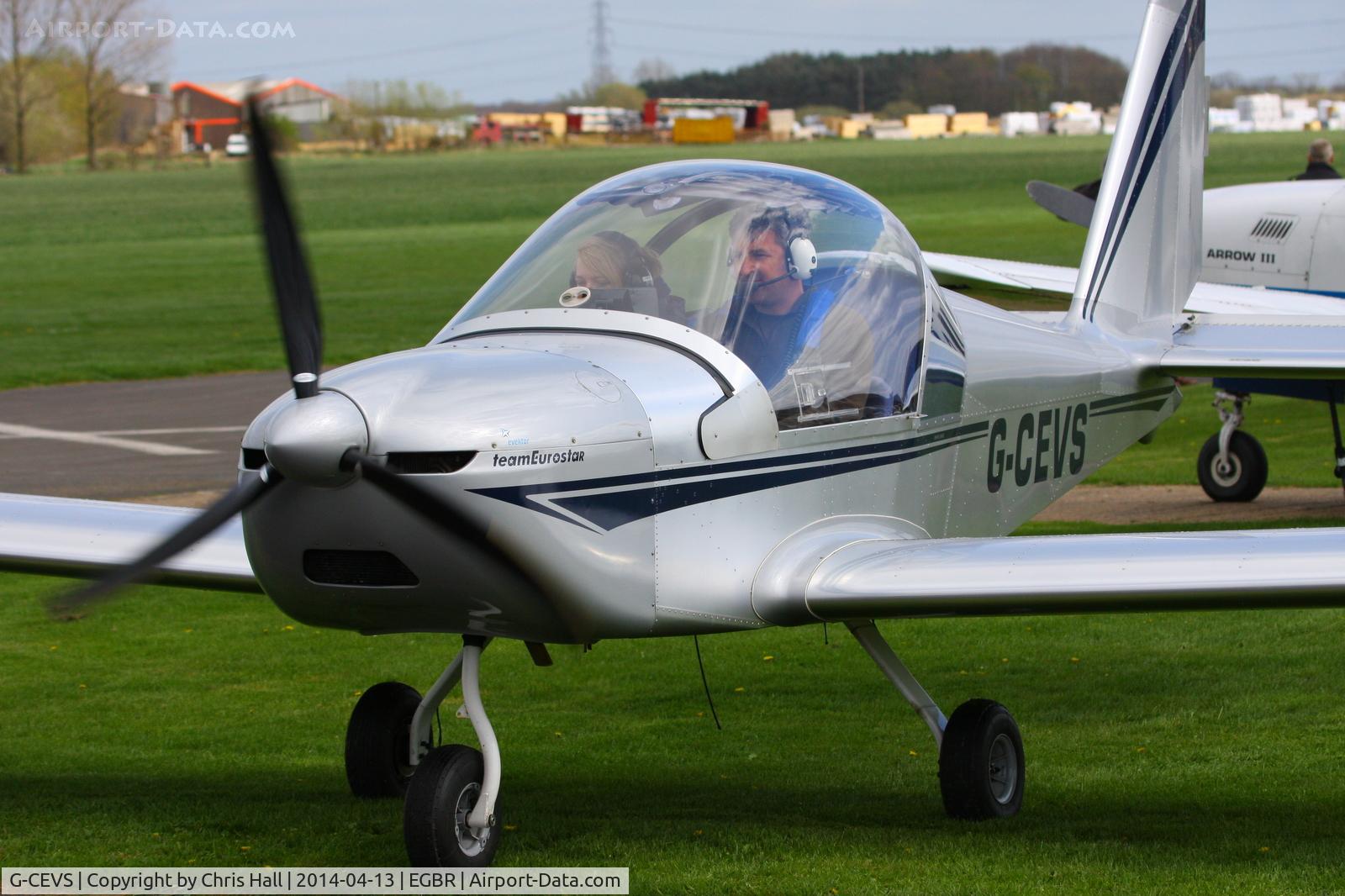 G-CEVS, 2007 Cosmik EV-97 TeamEurostar UK C/N 3102, at Breighton's 'Early Bird' Fly-in 13/04/14