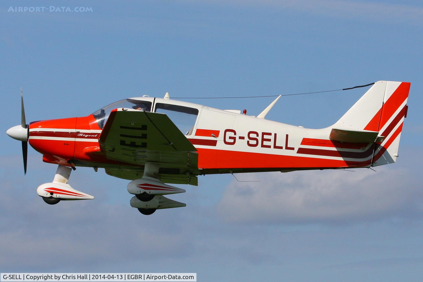 G-SELL, 1976 Robin DR-400-180 Regent Regent C/N 1153, at Breighton's 'Early Bird' Fly-in 13/04/14