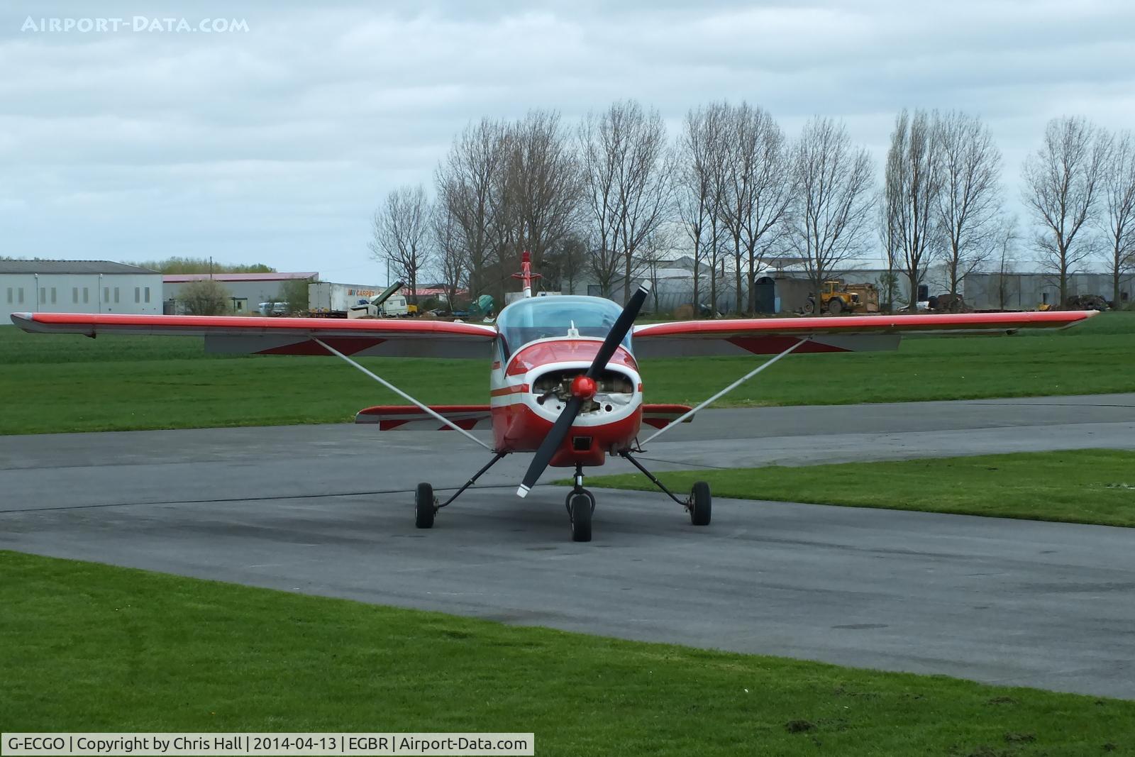 G-ECGO, 1966 Bolkow Bo-208C Junior C/N 599, at Breighton's 'Early Bird' Fly-in 13/04/14