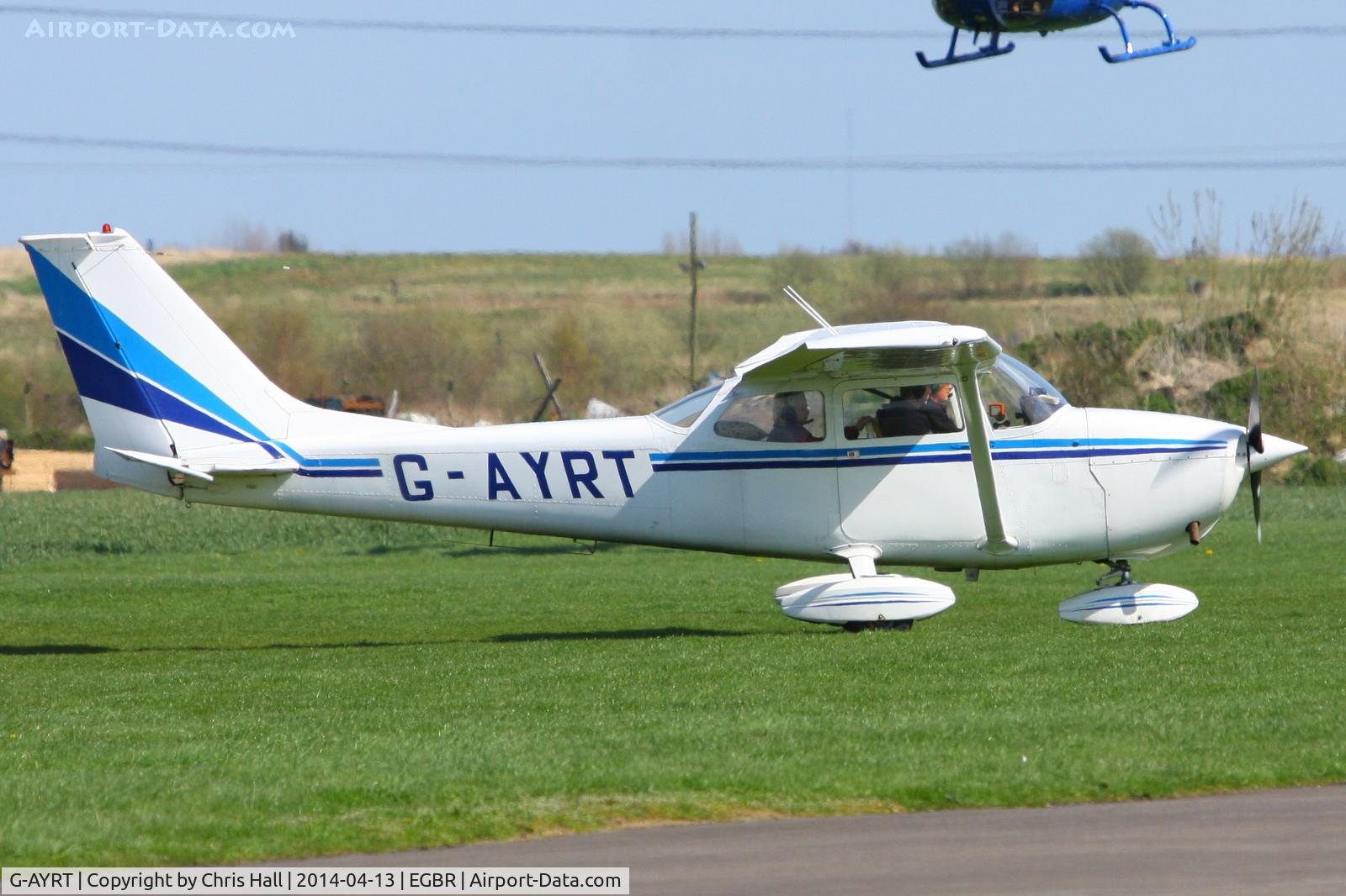 G-AYRT, 1971 Reims F172K Skyhawk C/N 0777, at Breighton's 'Early Bird' Fly-in 13/04/14