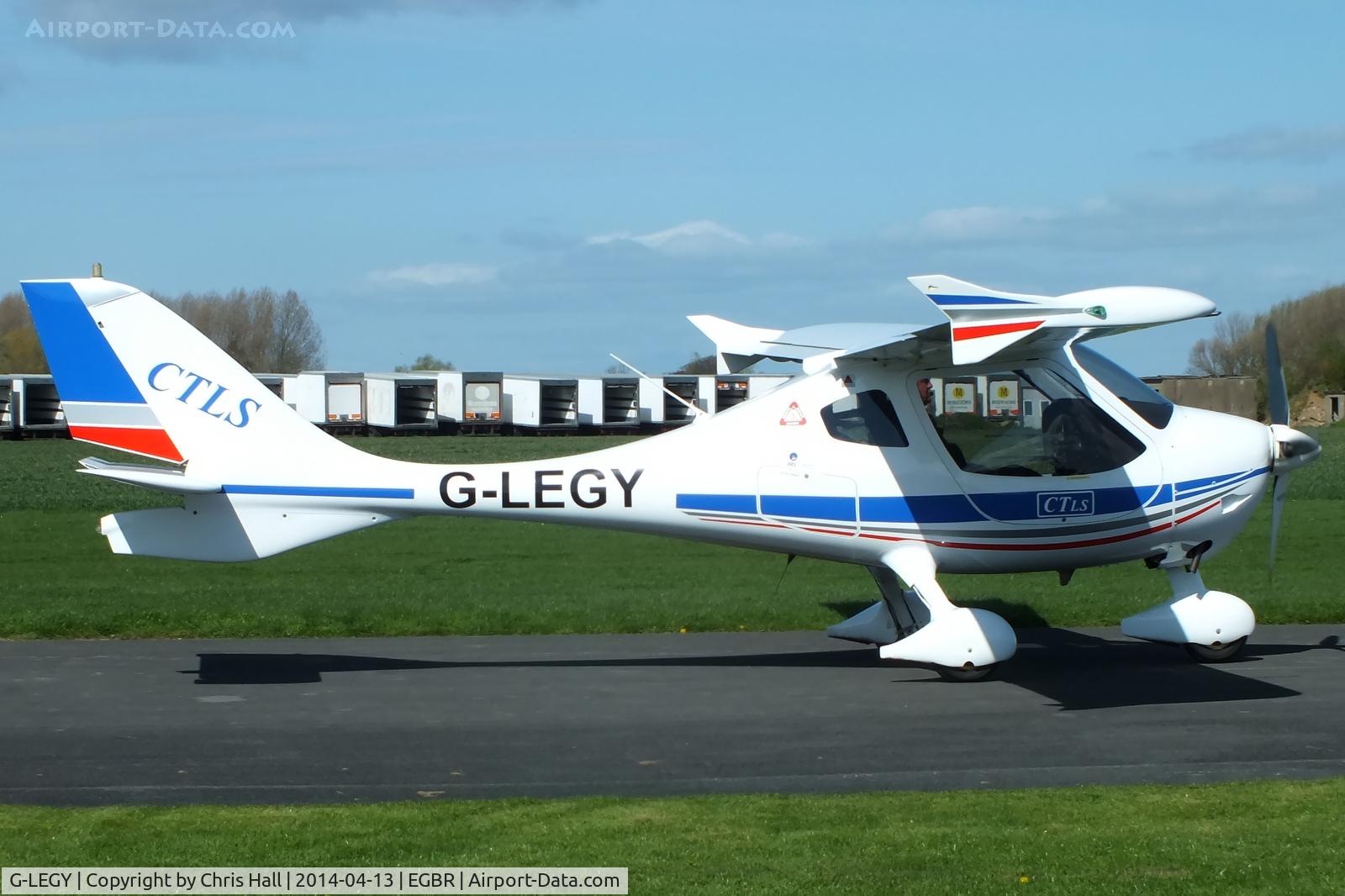 G-LEGY, 2008 Flight Design CTLS C/N F-08-09-13, at Breighton's 'Early Bird' Fly-in 13/04/14