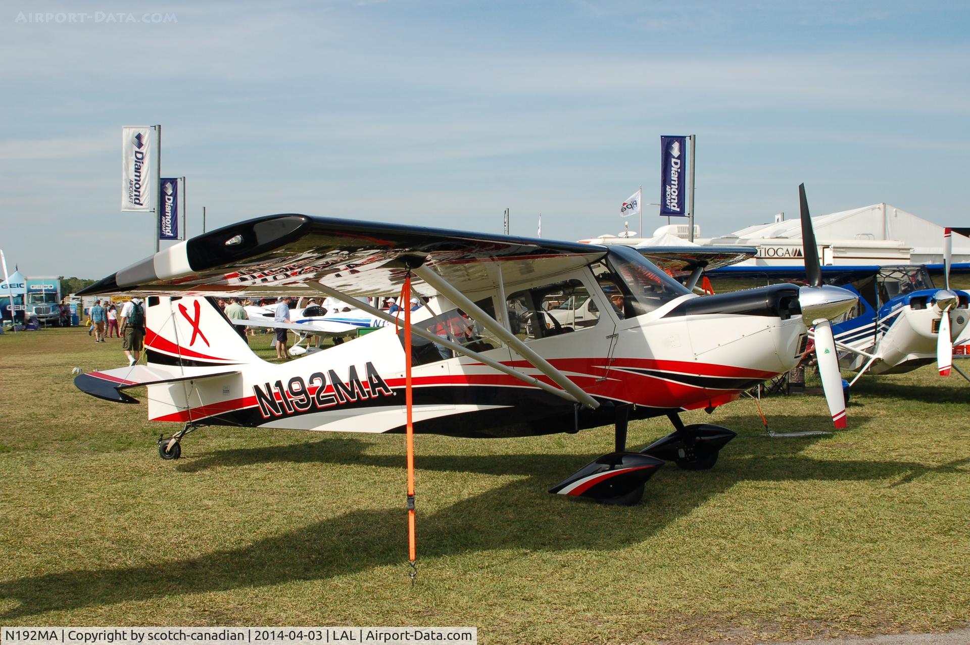 N192MA, 2014 American Champion 8KCAB Decathlon C/N 1137-2014, 2014 AMERICAN CHAMPION AIRCRAFT, Model 8KCAB, N192MA, at 2014 Sun n Fun, Lakeland Linder Regional Airport, Lakeland, FL