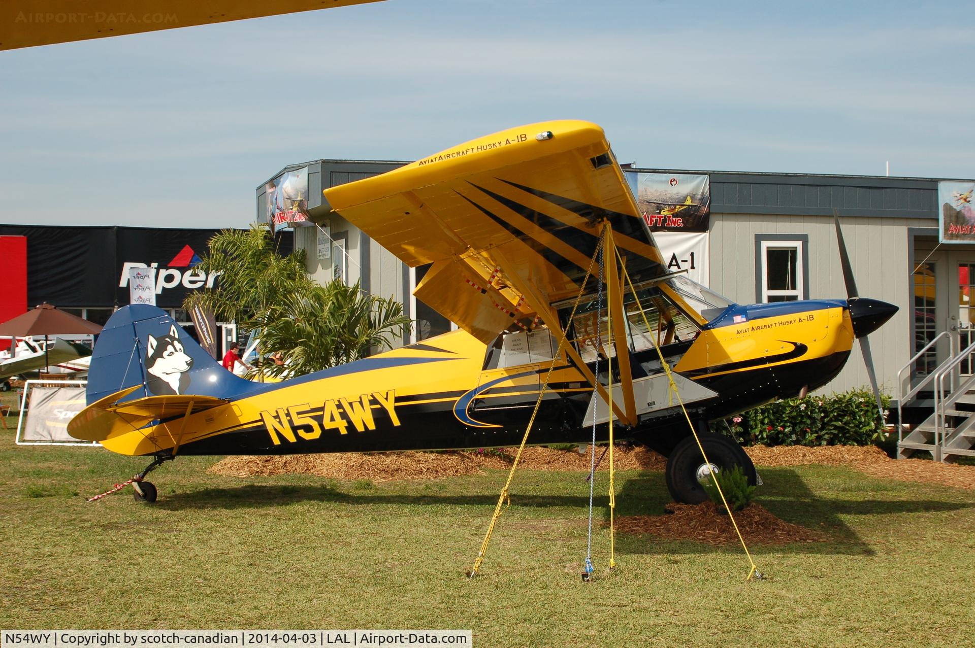 N54WY, 2013 Aviat A-1B Husky C/N 3126, Aviat A-1B, N54WY, at 2014 Sun n Fun, Lakeland Linder Regional Airport, Lakeland, FL